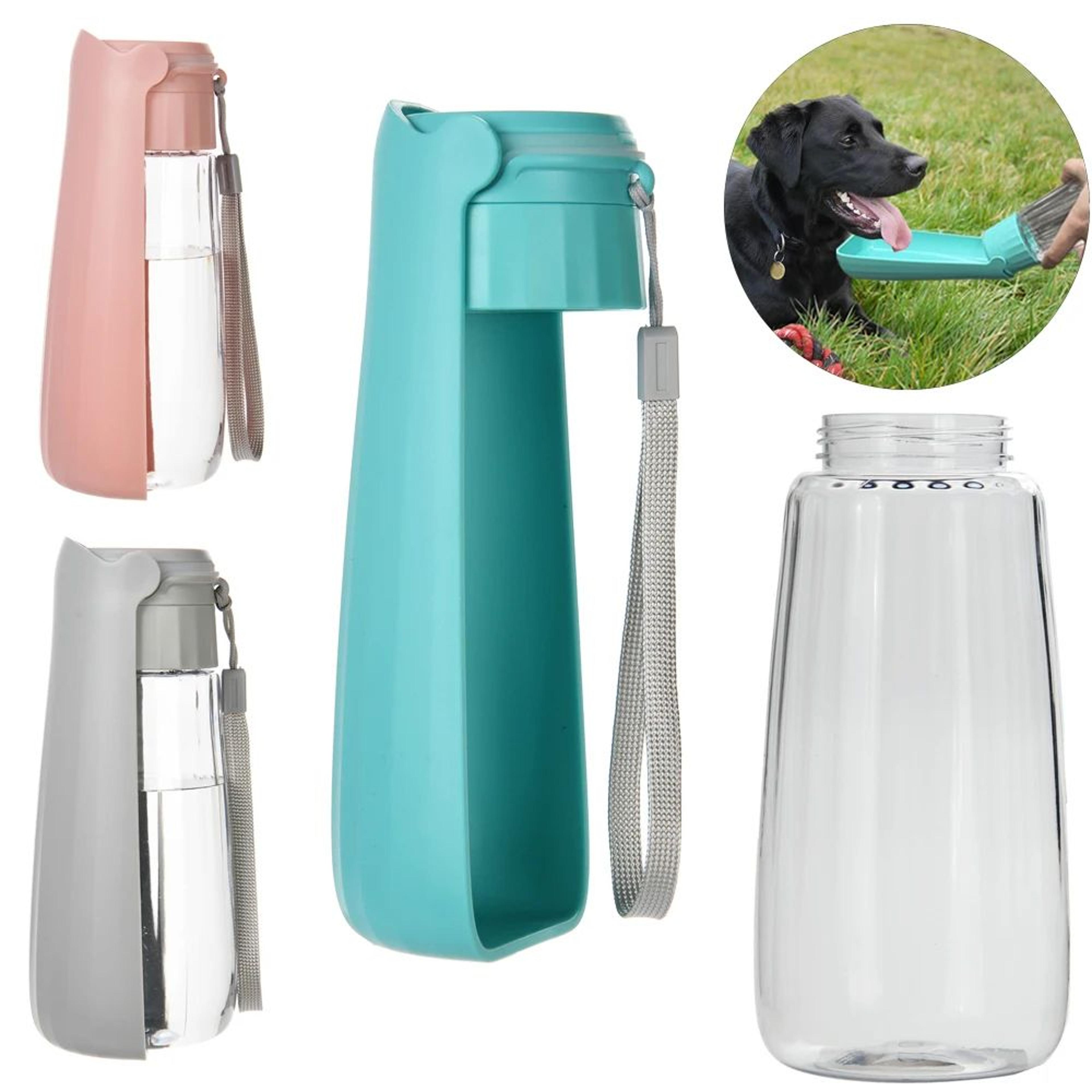portable leak proof dog water bottle with drinking bowl