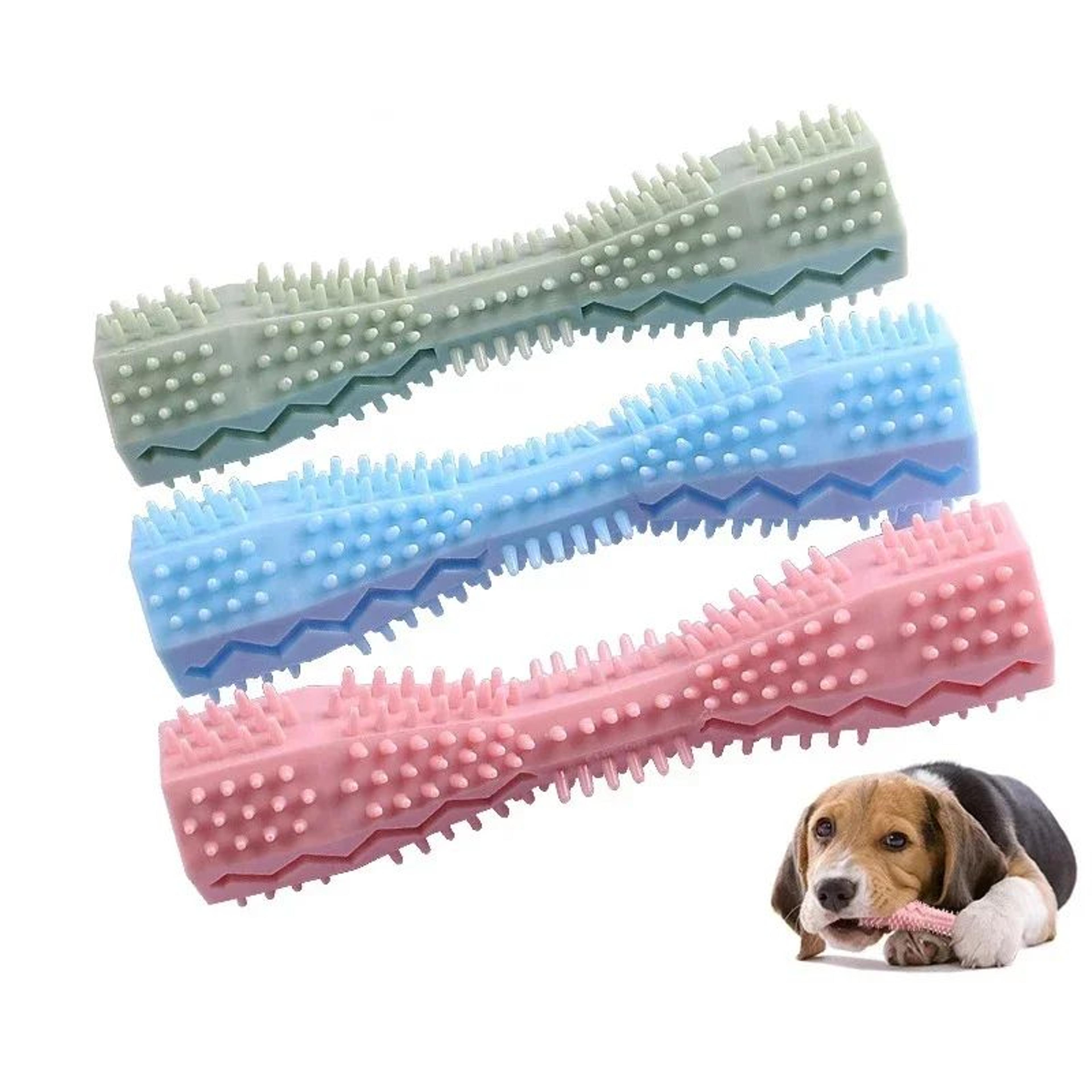 dog chew toothbrush stick for teeth cleaning and treat dispensing