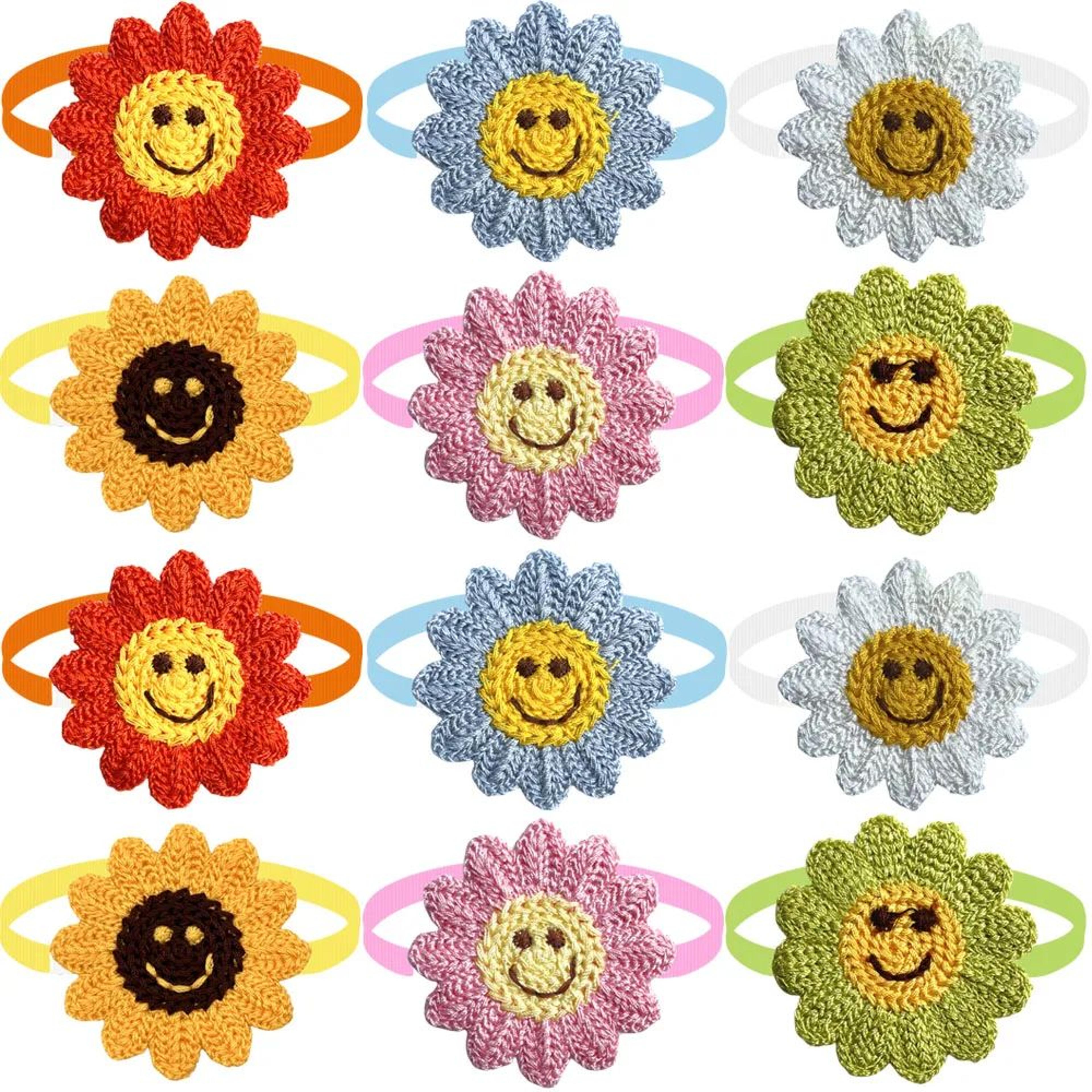 flower dog bow tie collar set for dogs and cats