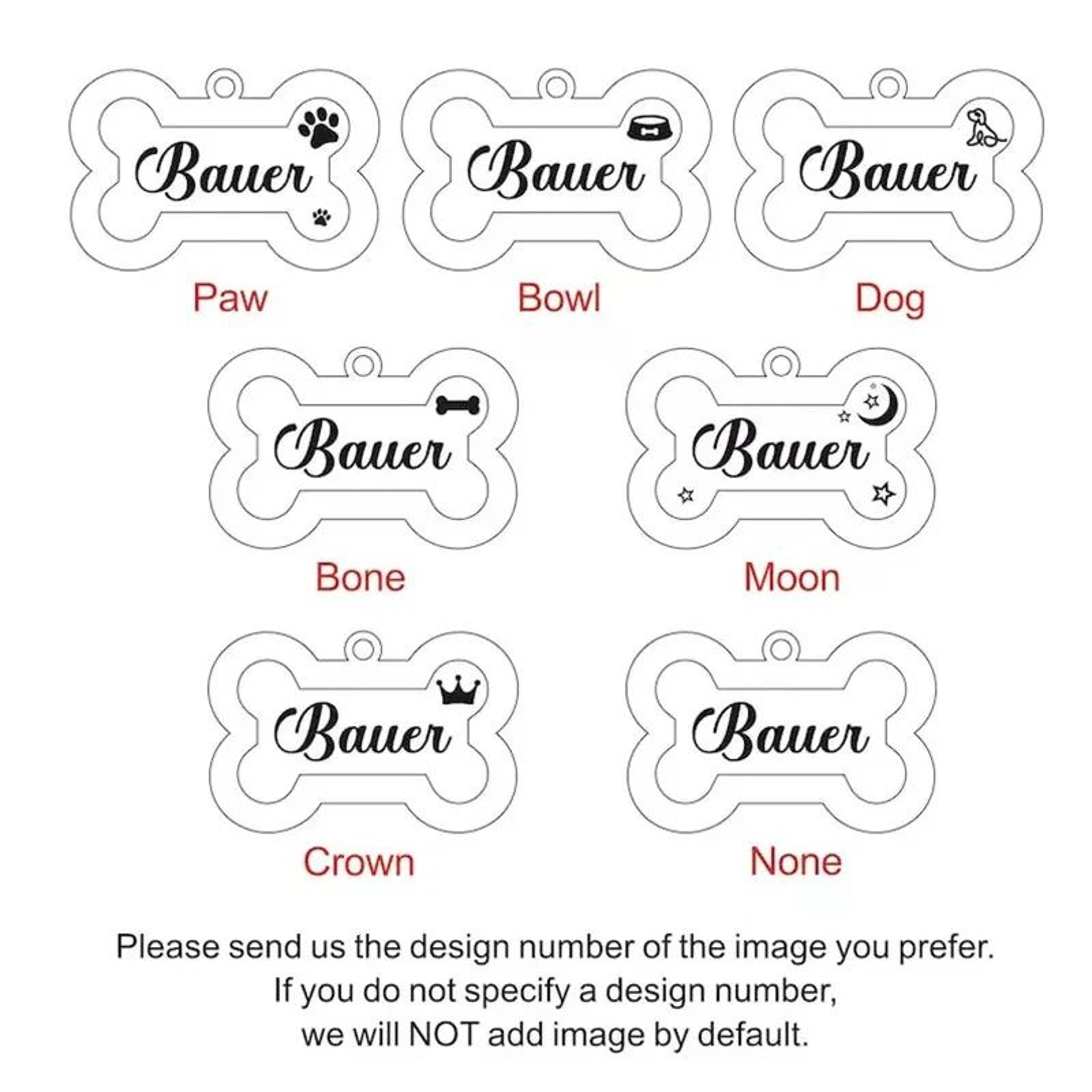 Custom Glitter Pet ID Tag For Dogs And Cats 4