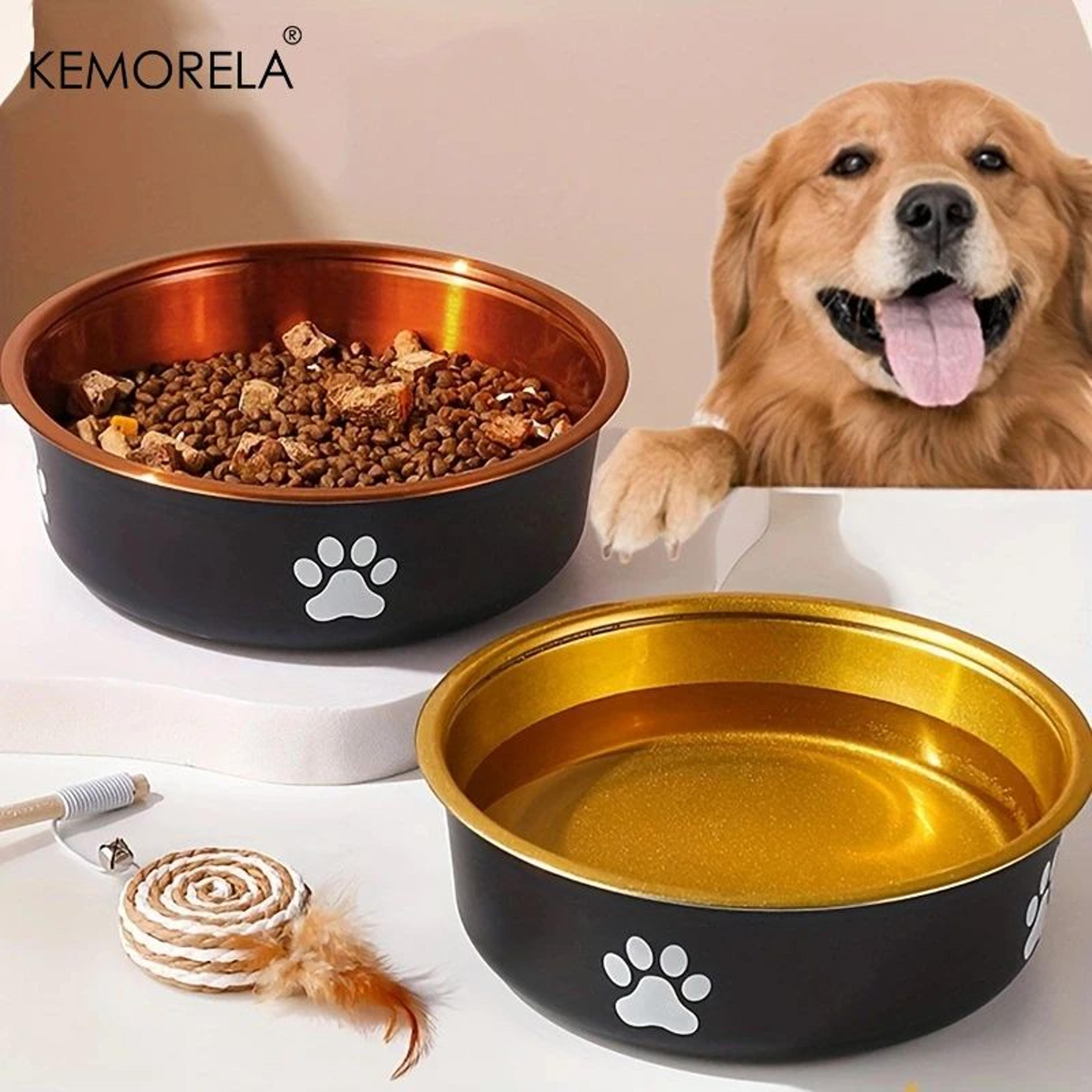 anti slip stainless steel dog feeding bowl