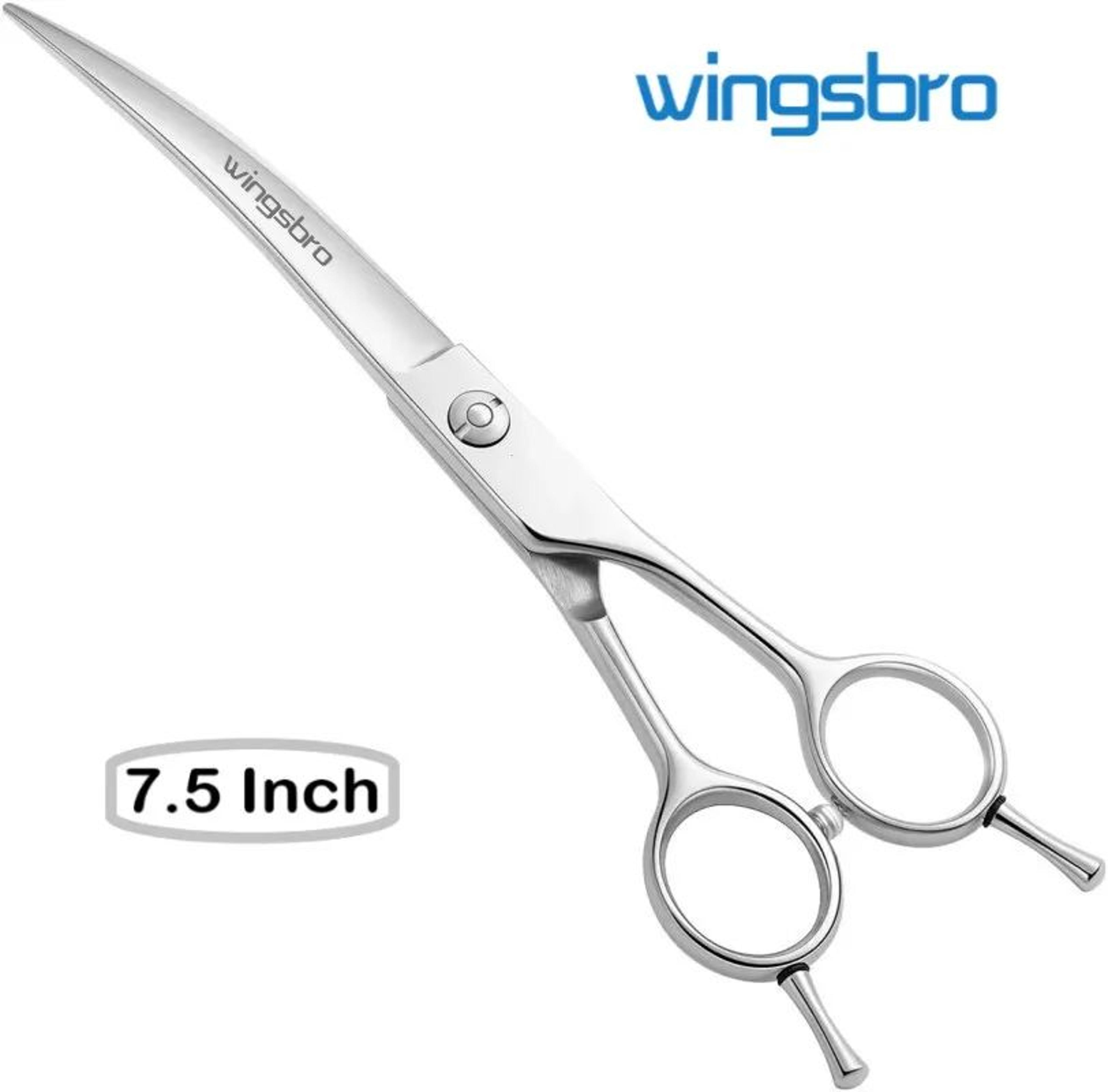 professional curved dog grooming scissors for smooth precision trimming