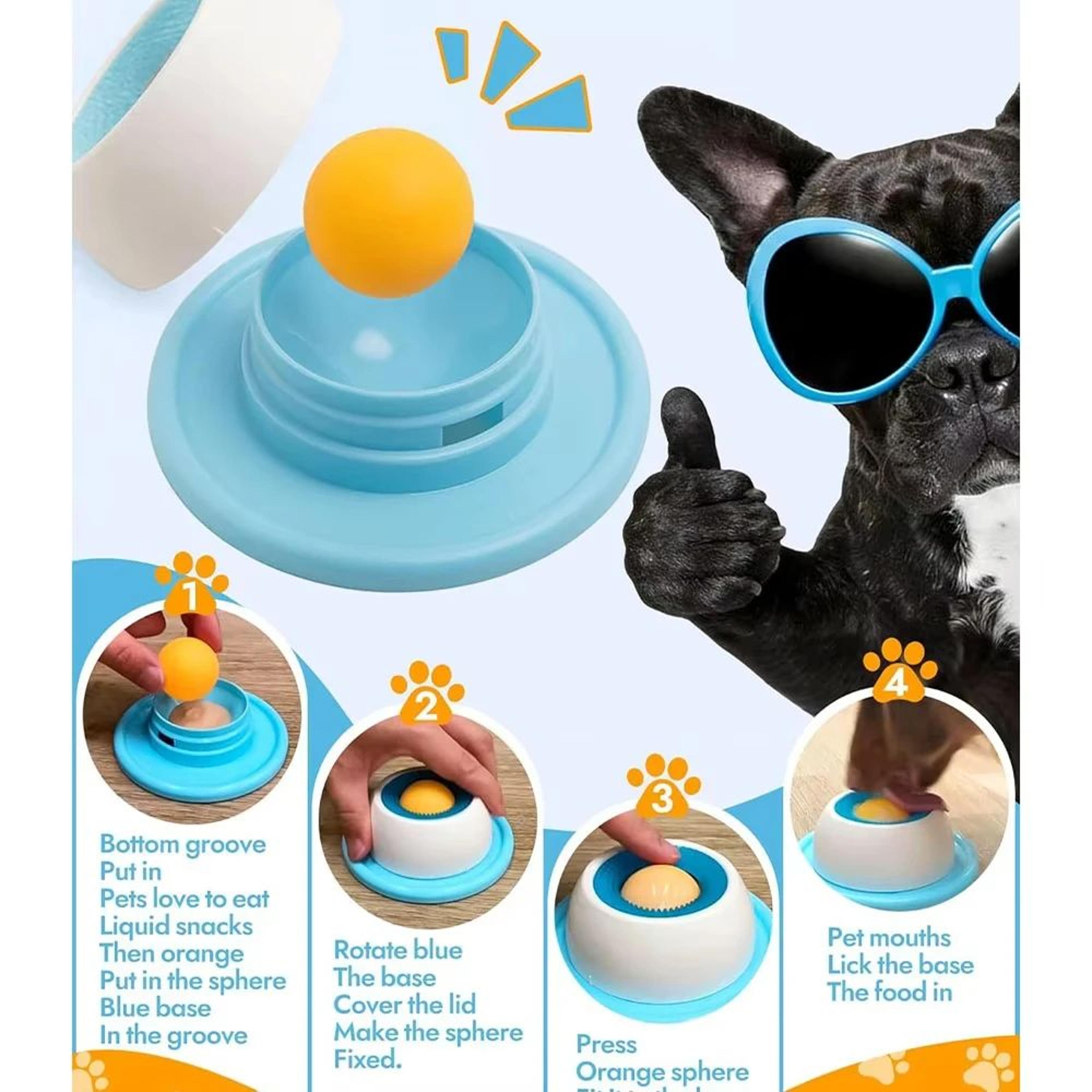 interactive slow feeder licking bowl for dogs and cats