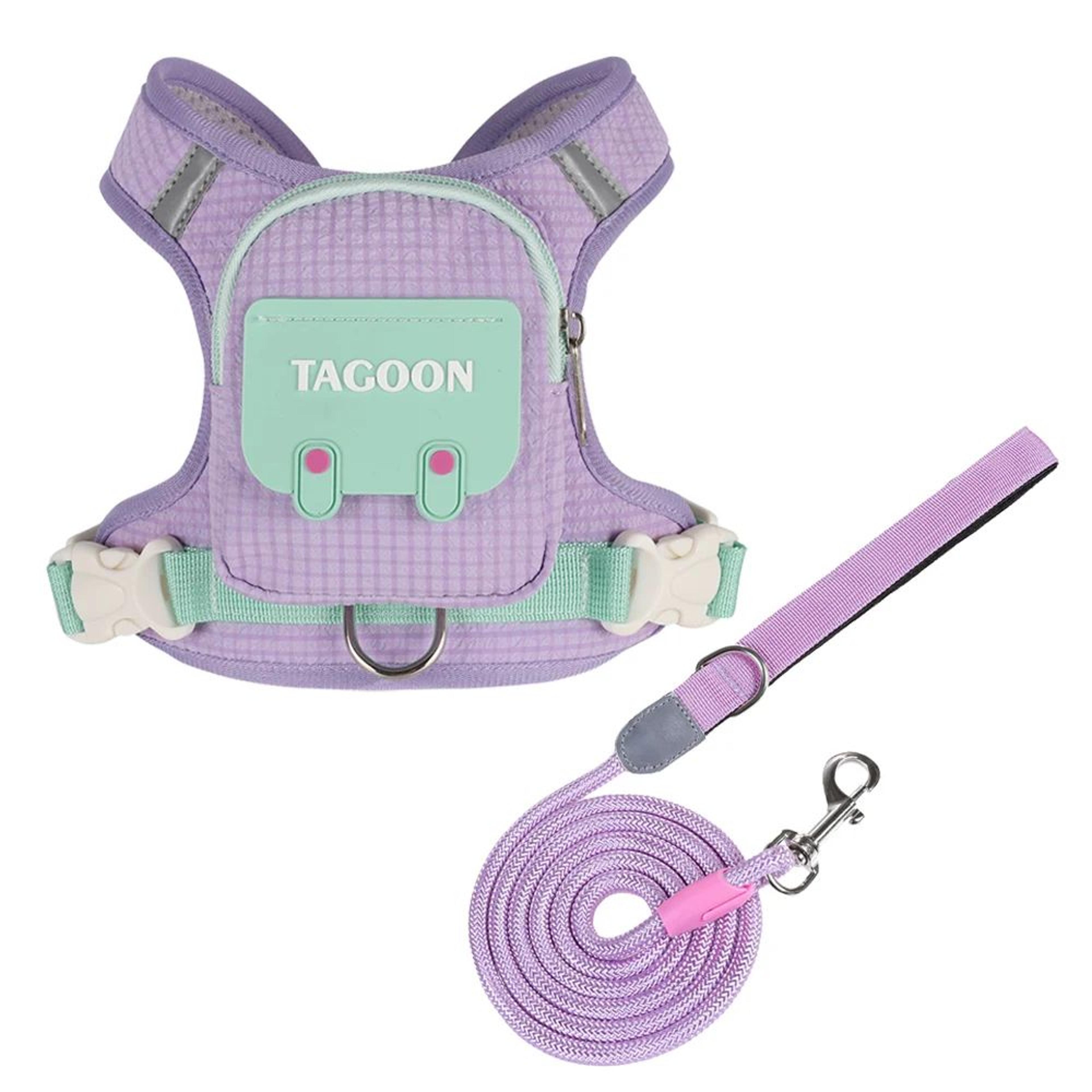Reflective Pet Harness And Leash Set With Storage Backpack 10