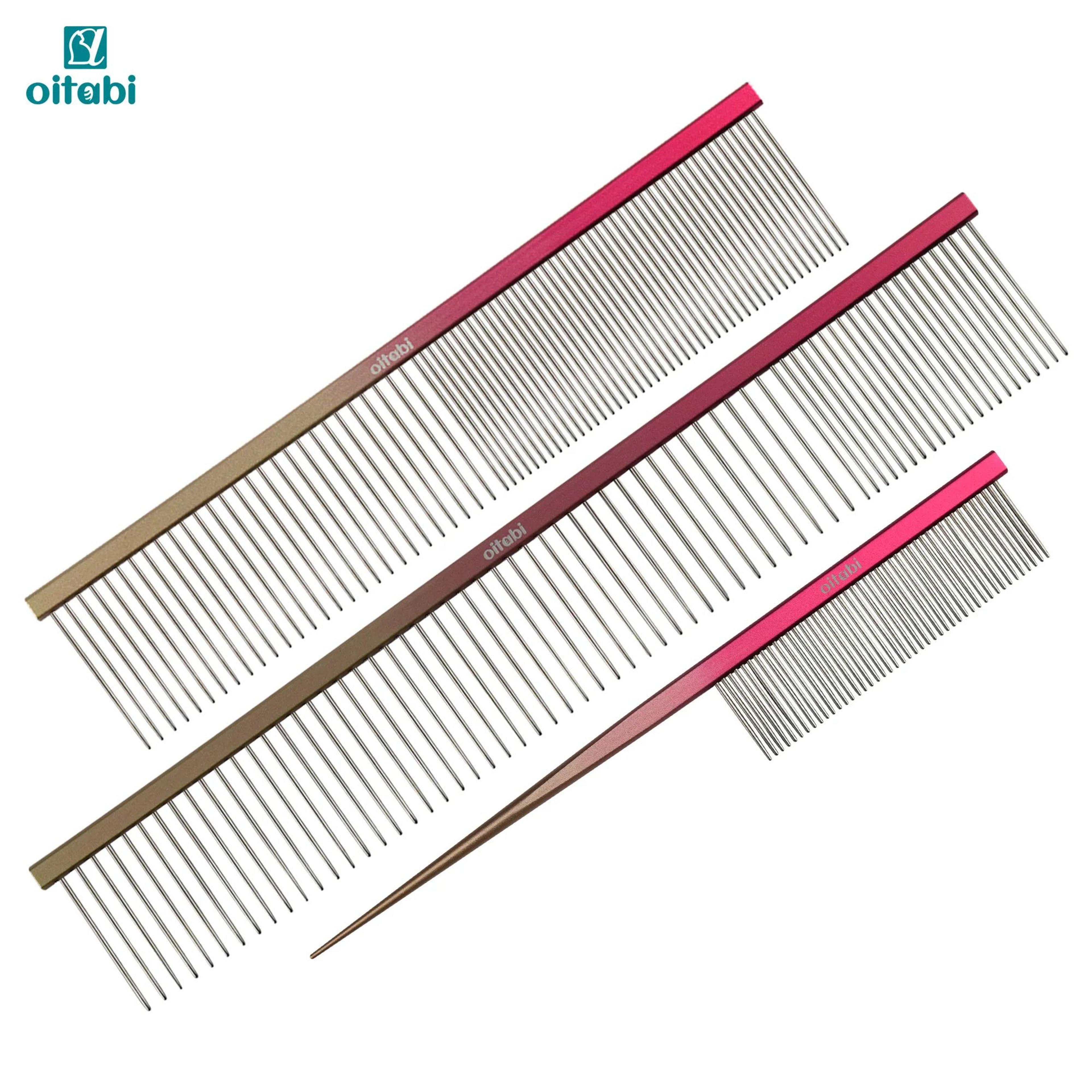 oitabi professional pet grooming comb for styling and fluffing