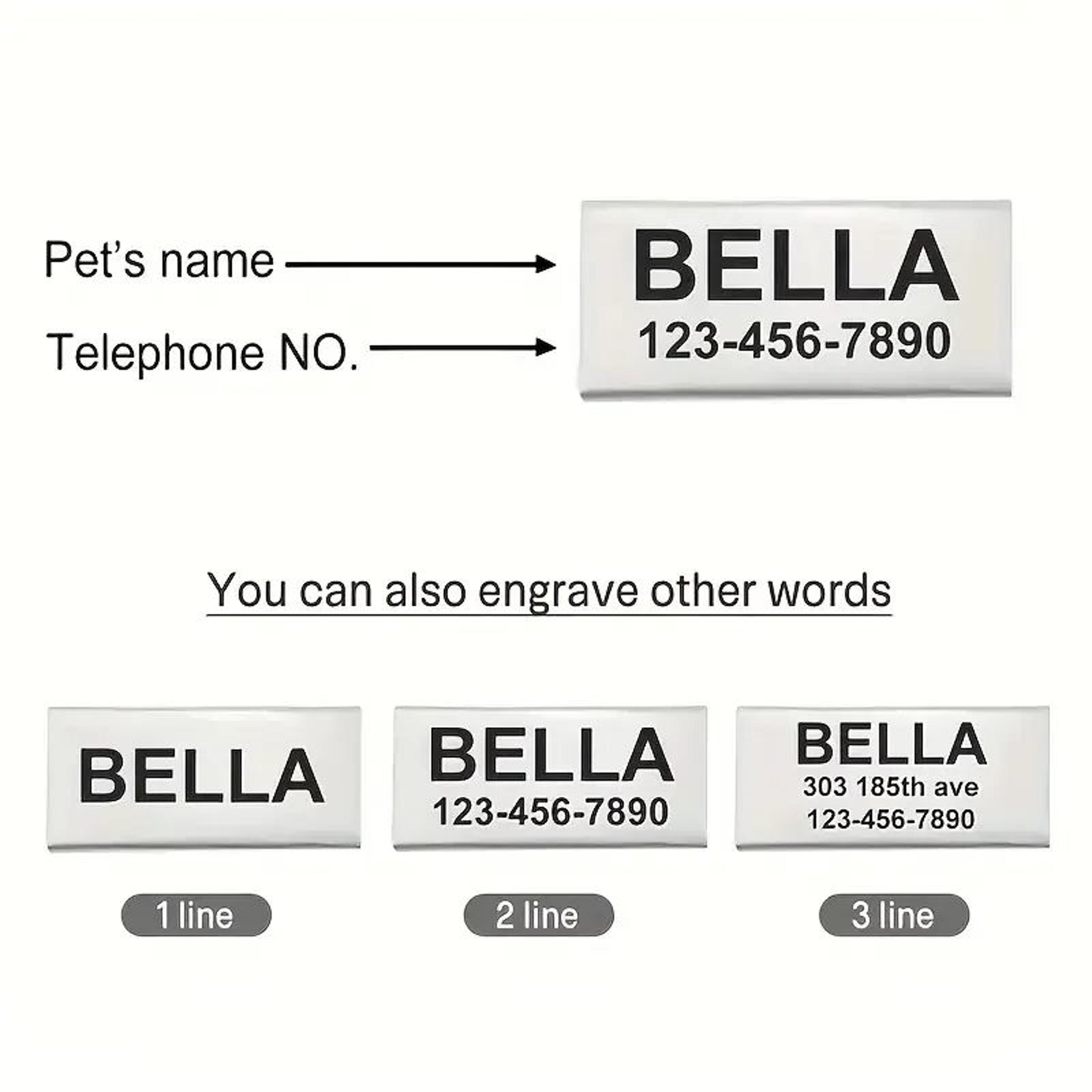 SafeGlow Personalized Reflective Cat Collar Set 1