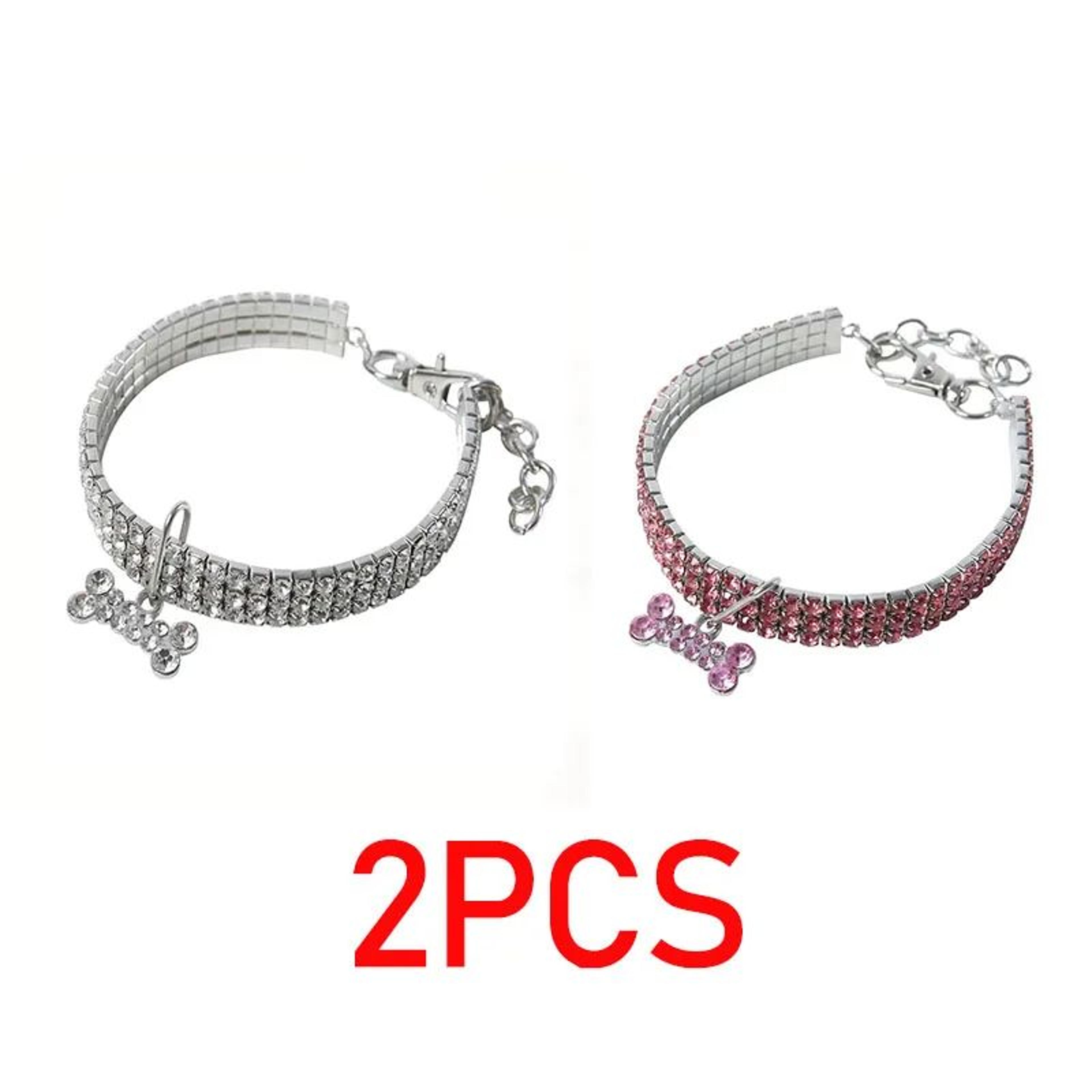 GlamPaw Rhinestone Personalized Dog Collar 10