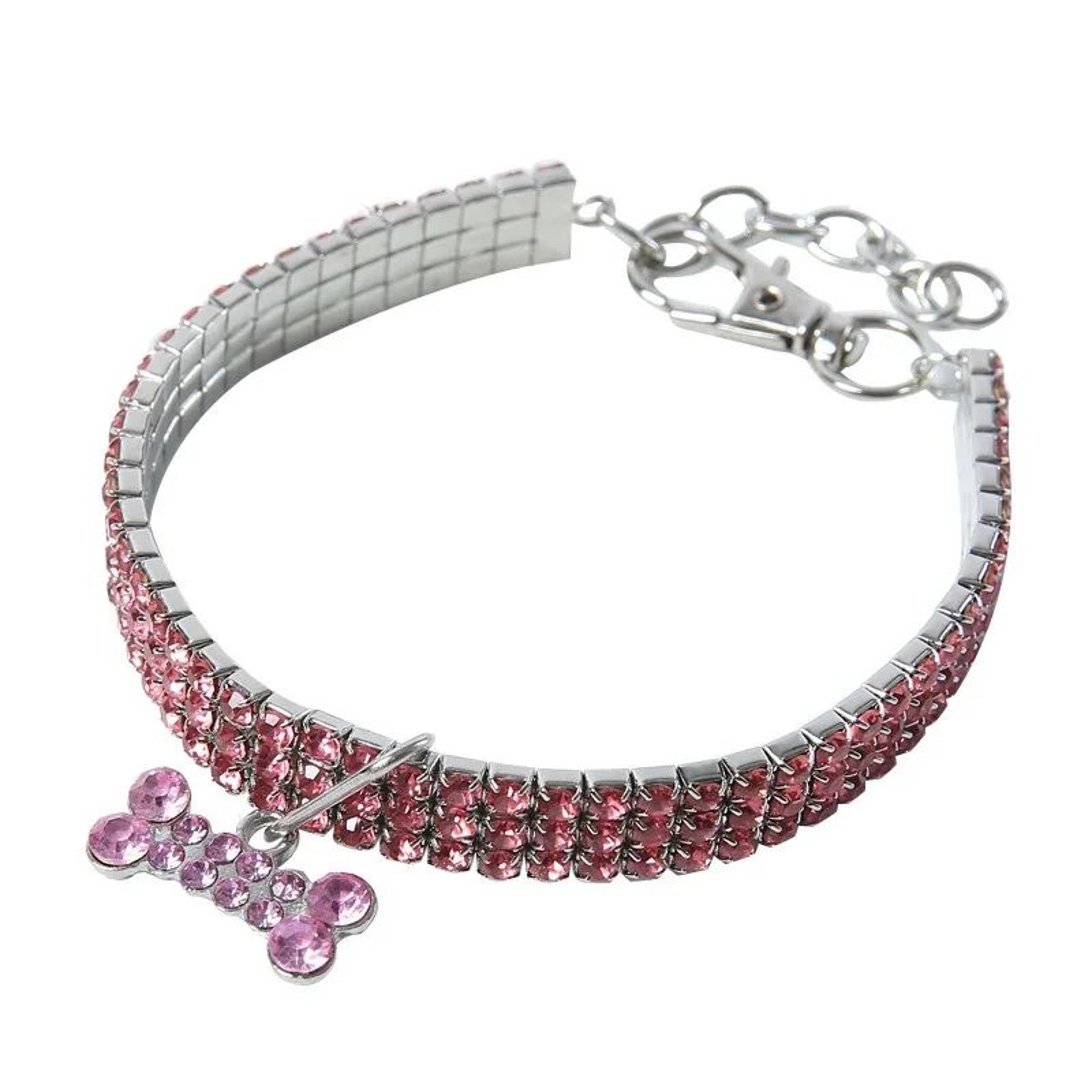 GlamPaw Rhinestone Personalized Dog Collar 11