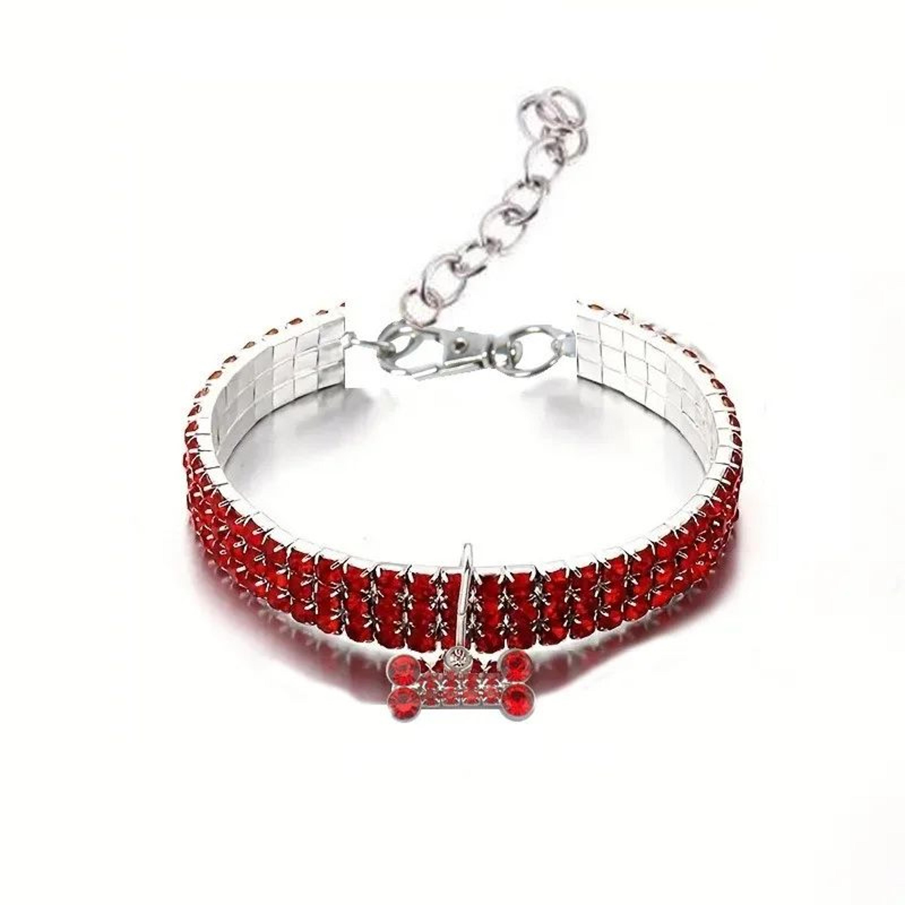 GlamPaw Rhinestone Personalized Dog Collar 12