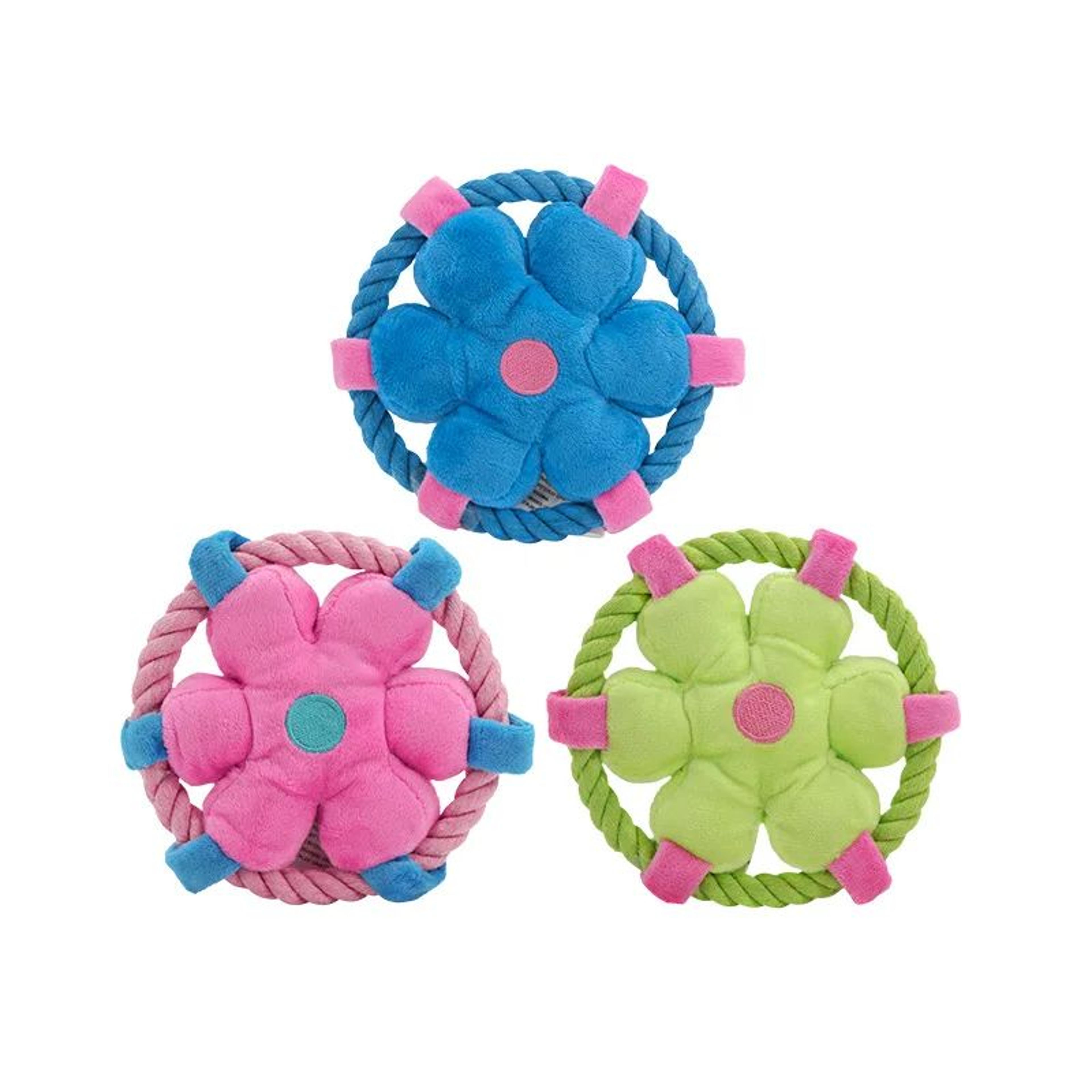 durable rope fetch dog toy for chewing training and teeth cleaning