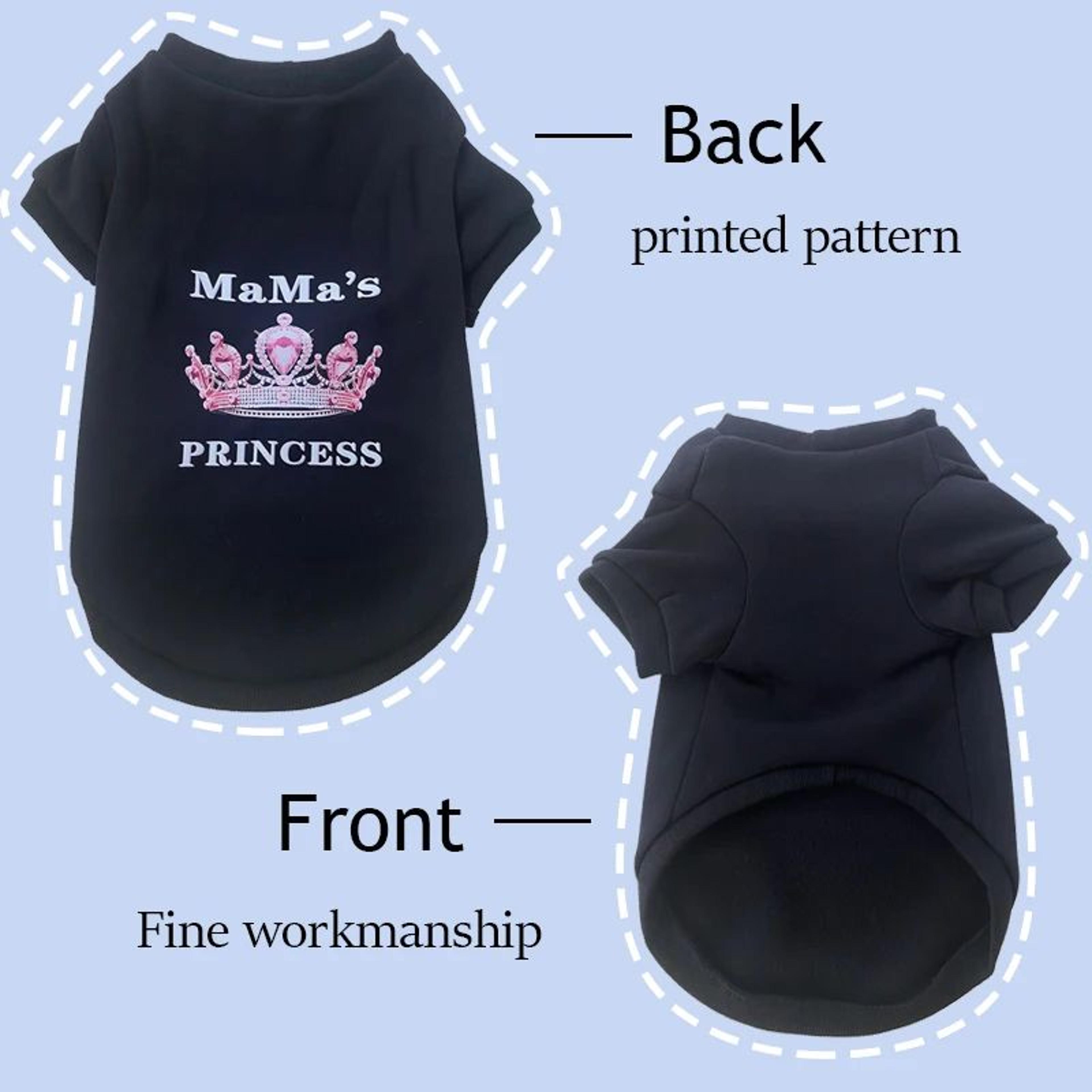 Princess Mama Matching Pet Sweatshirt Soft Dog And Cat Pullover 3
