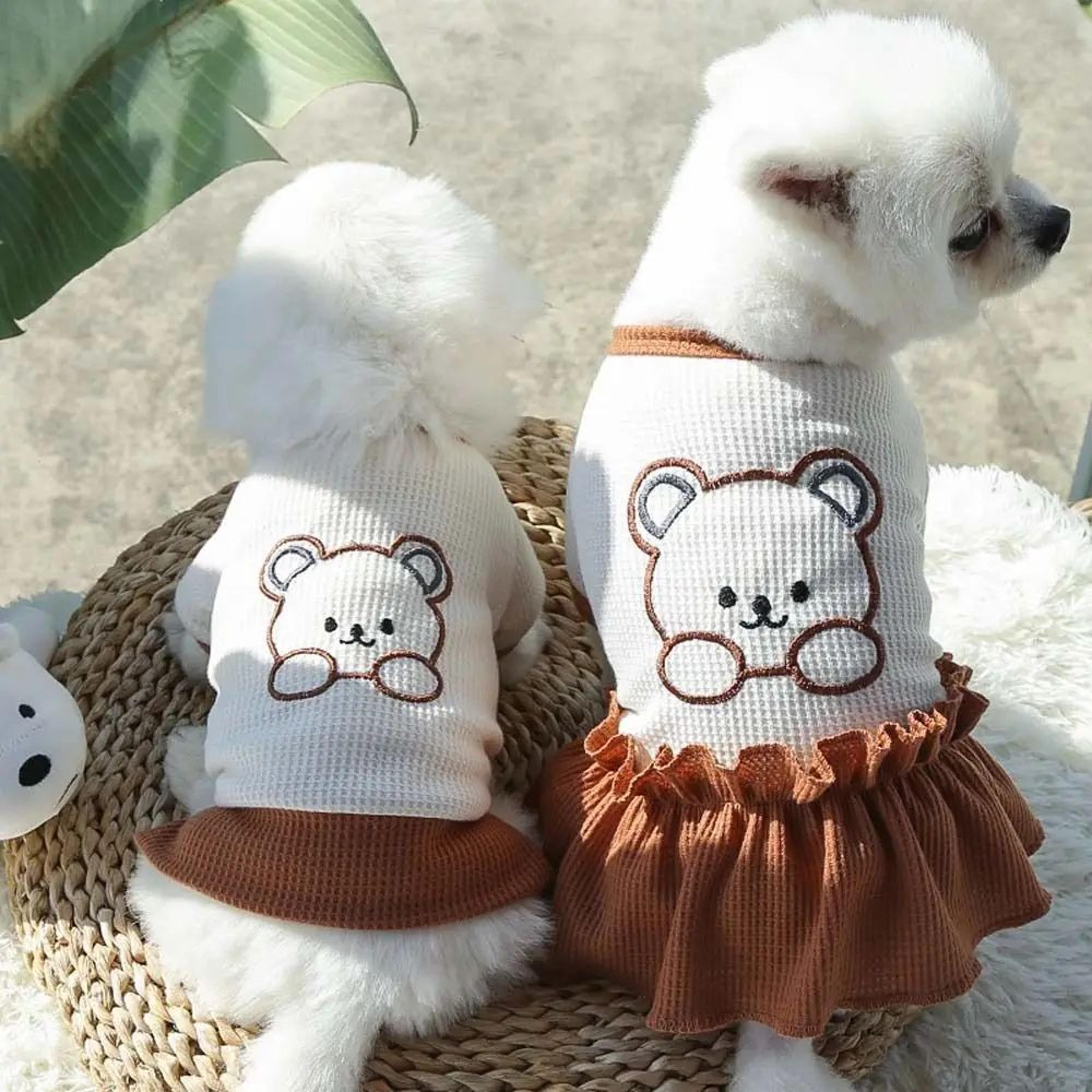 Spring Summer Pet Dress Soft Dog And Cat T Shirt For Small And Medium Pets 3