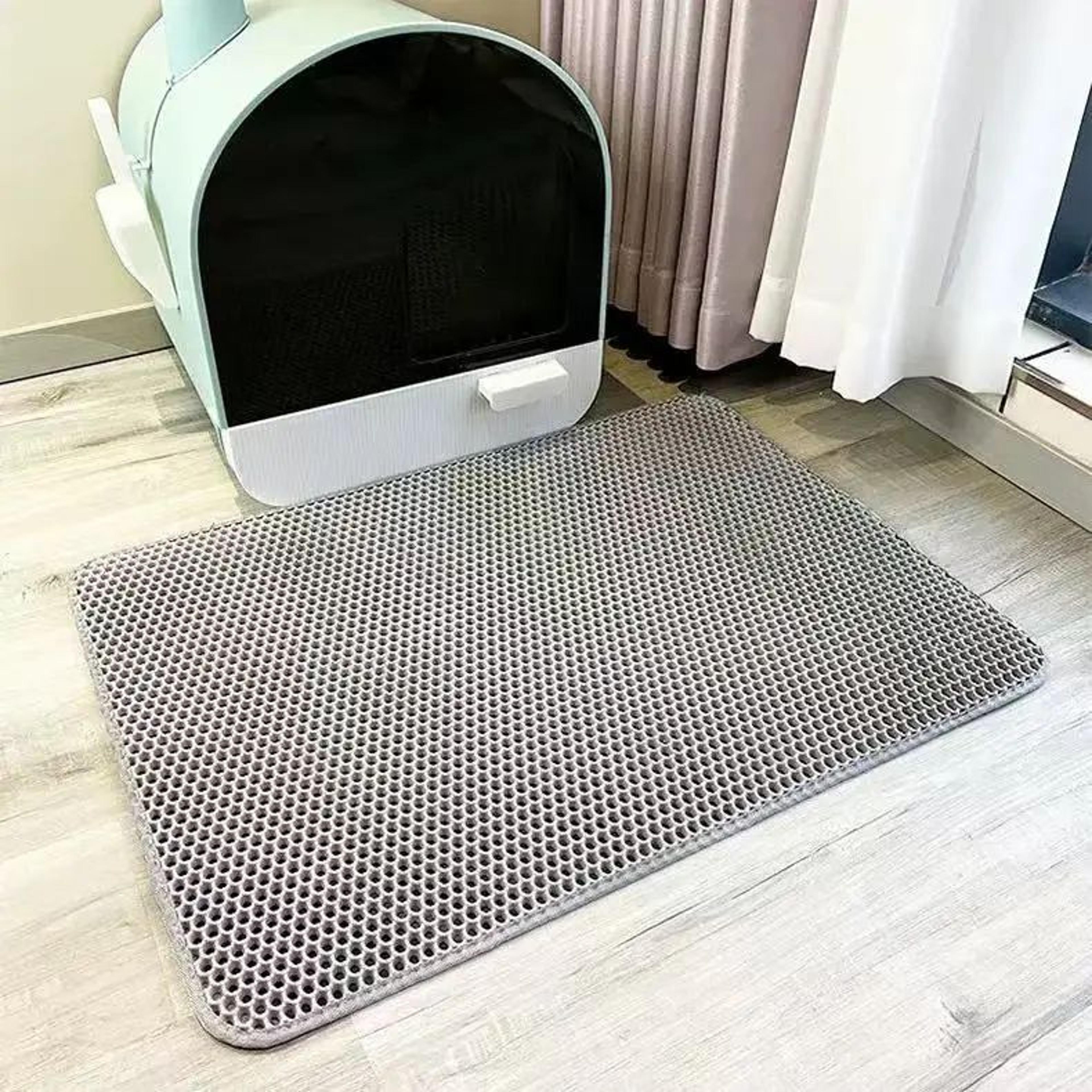 Double Layer Cat Litter Mat Waterproof Non Slip Cat Litter Trapping Pad For Litter Boxes 8
