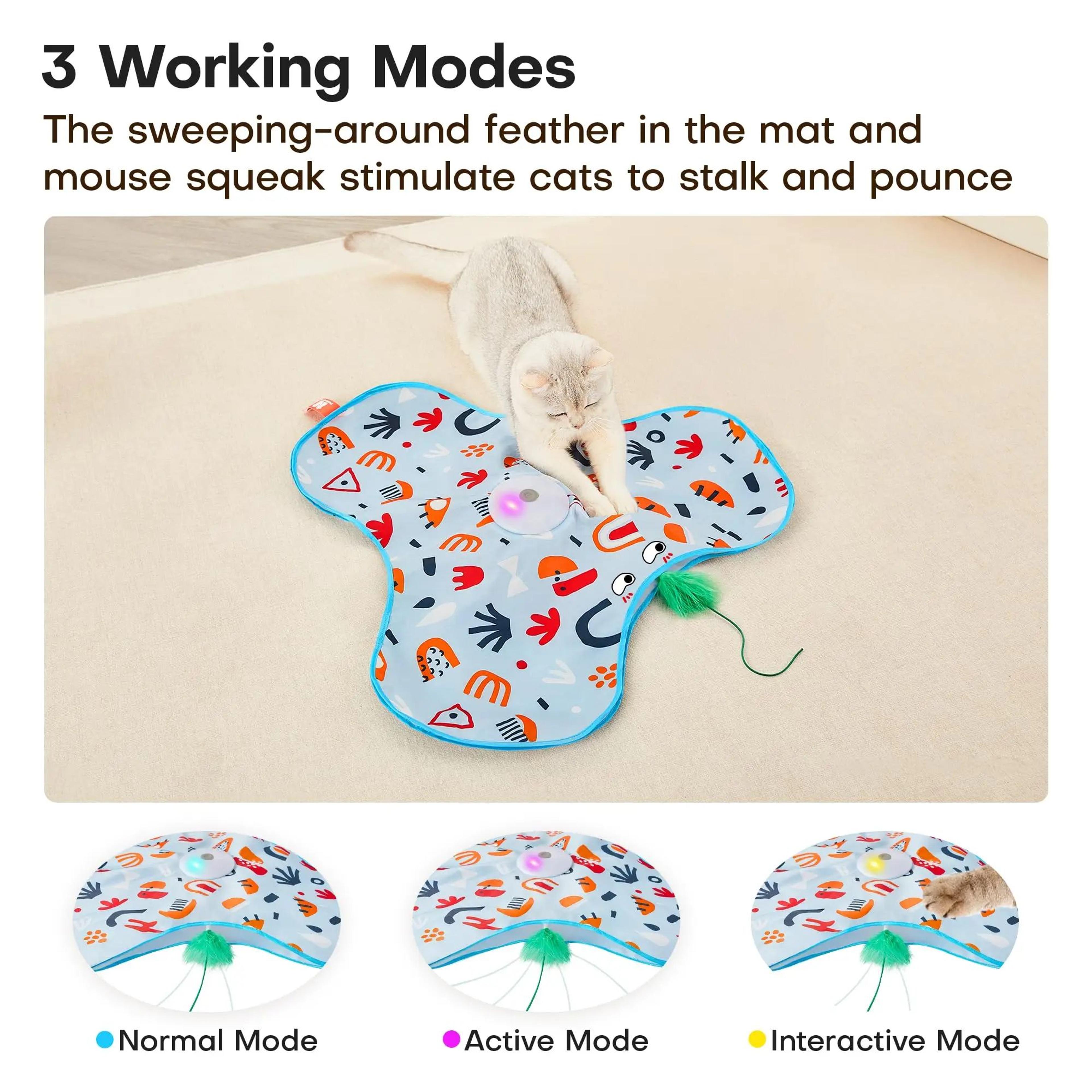 Smart Hide And Seek Cat Toy Interactive Motion Activated Mouse Teaser For Indoor Cats And Kittens 1