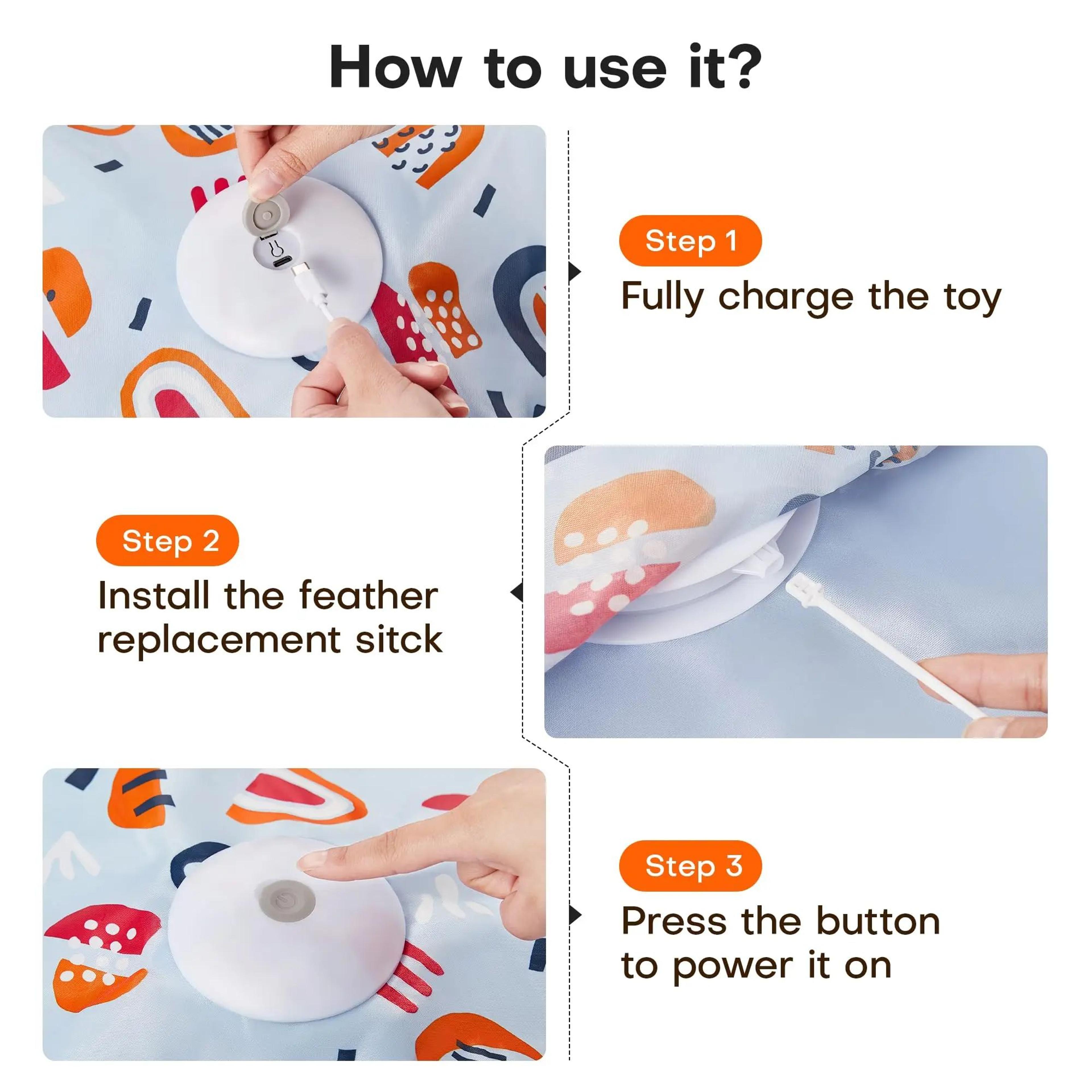 Smart Hide And Seek Cat Toy Interactive Motion Activated Mouse Teaser For Indoor Cats And Kittens 2