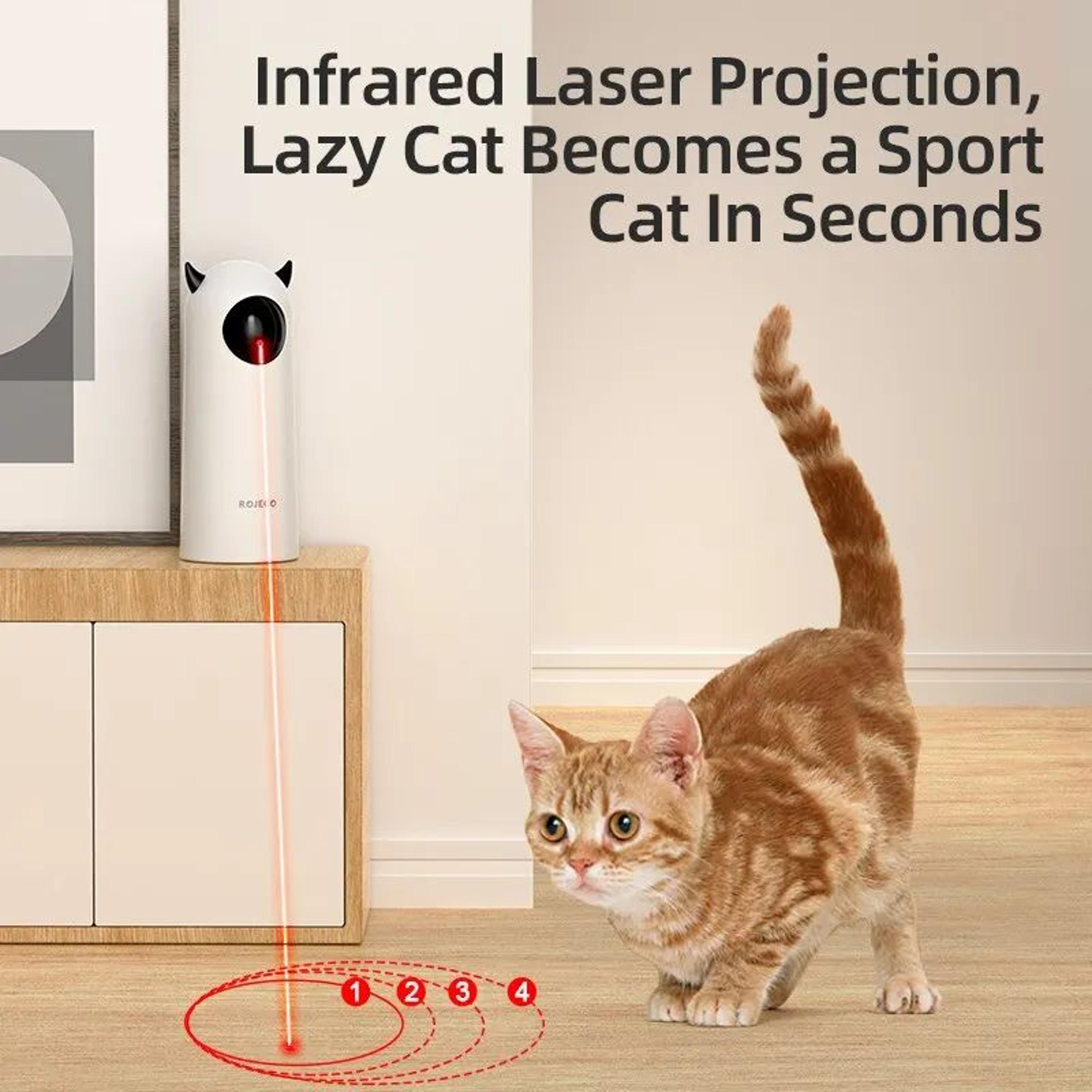 ROJECO Smart Interactive Laser Cat Toy 1