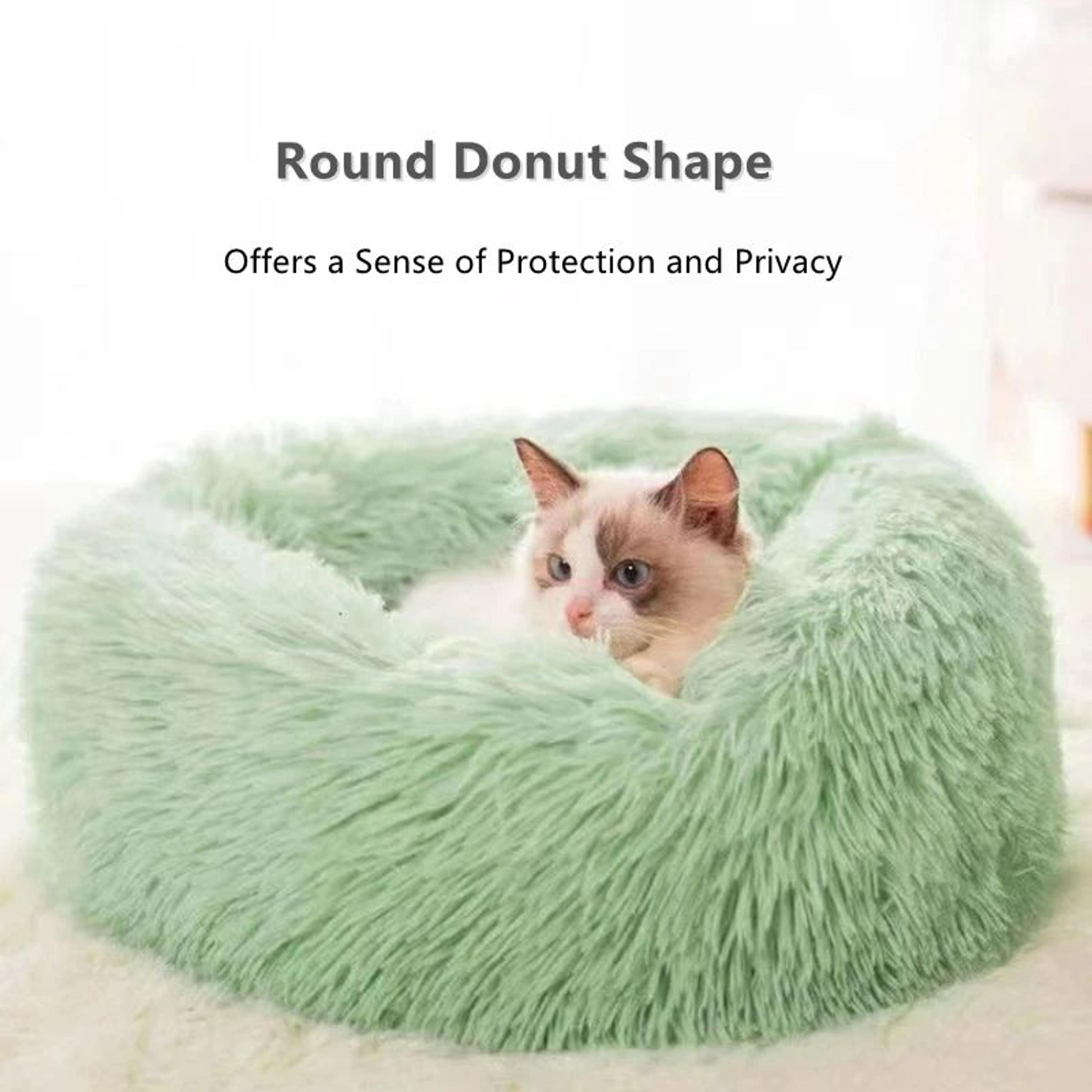 CloudNest Plush Donut Pet Bed 3