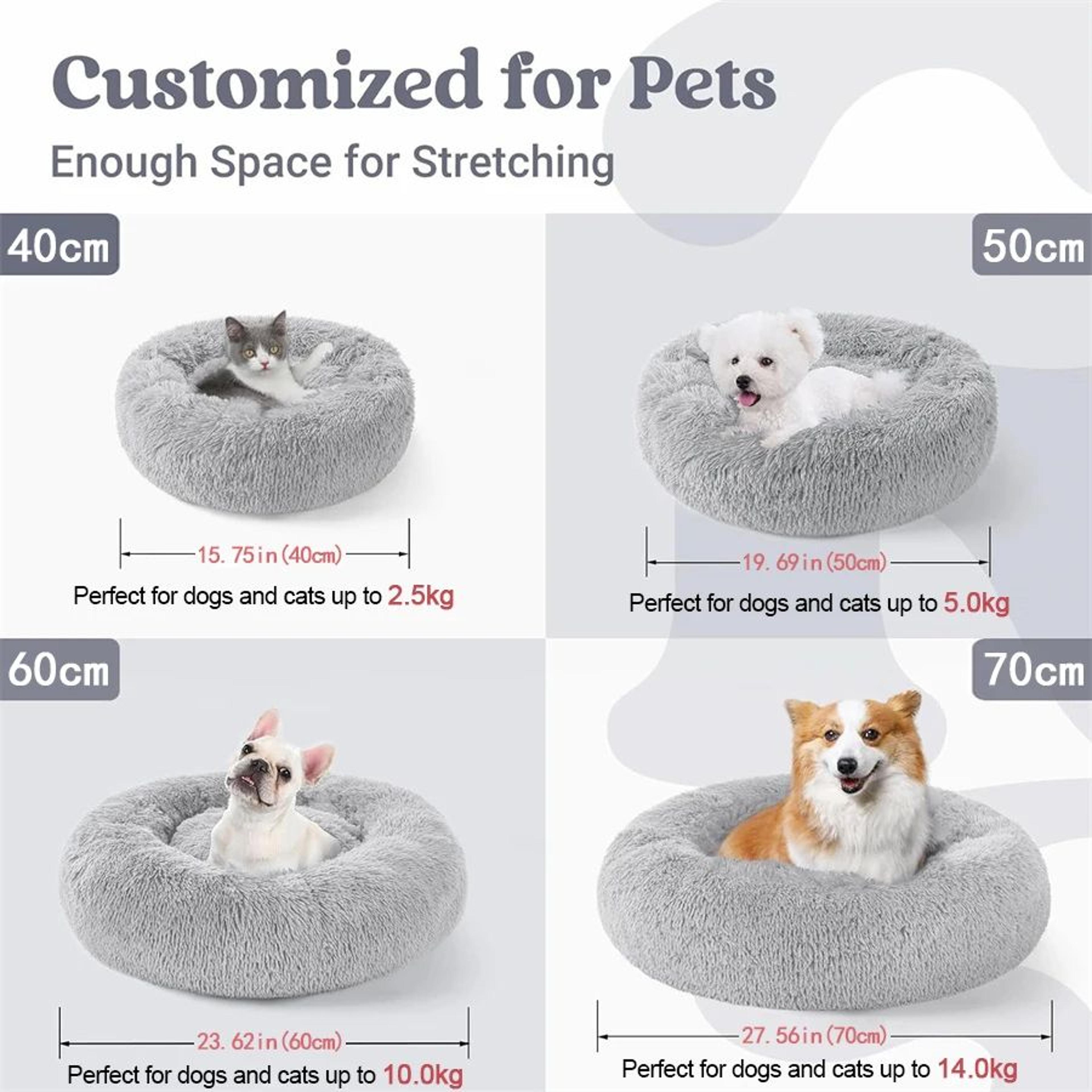 CloudNest Plush Donut Pet Bed 4