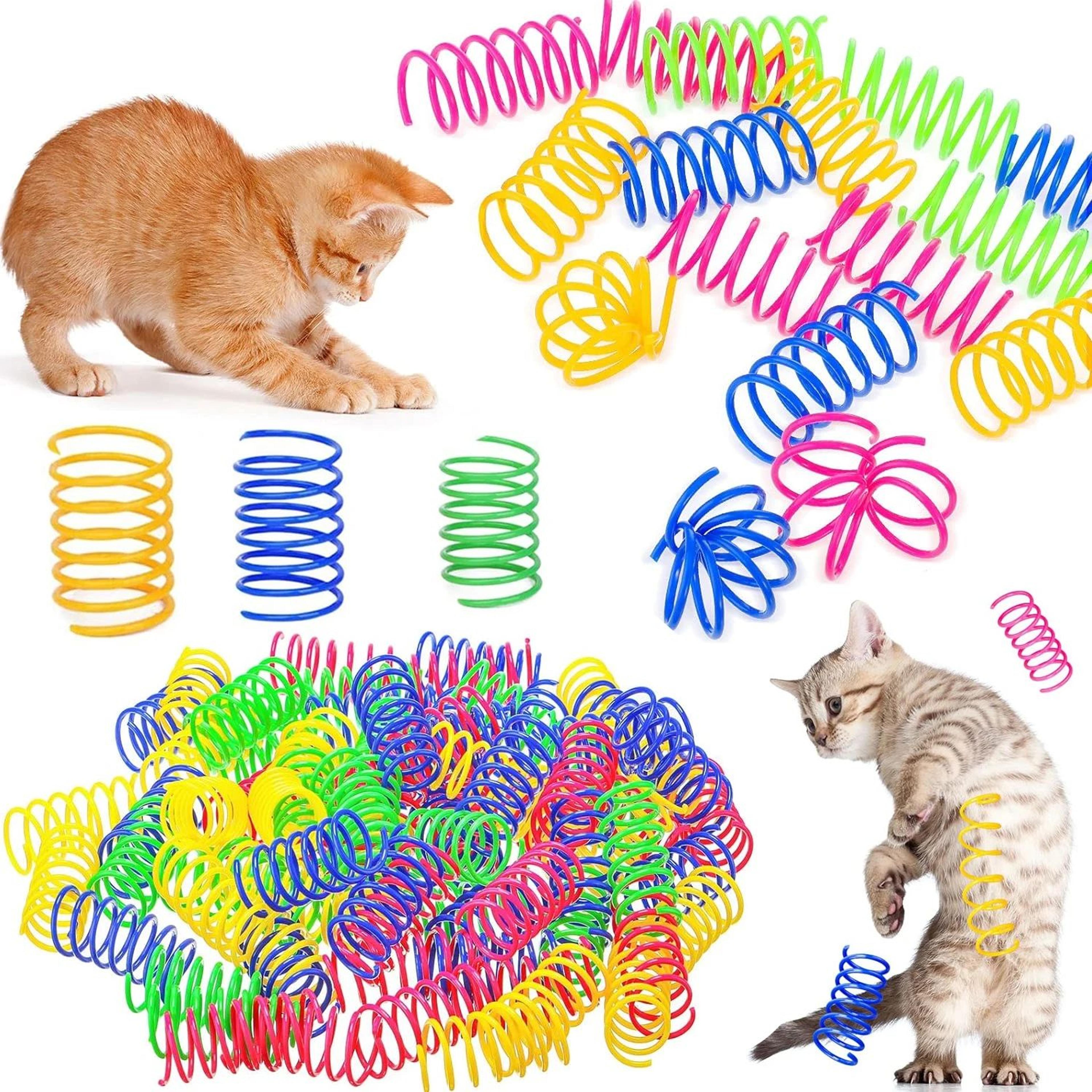 springpounce interactive cat spring toy set