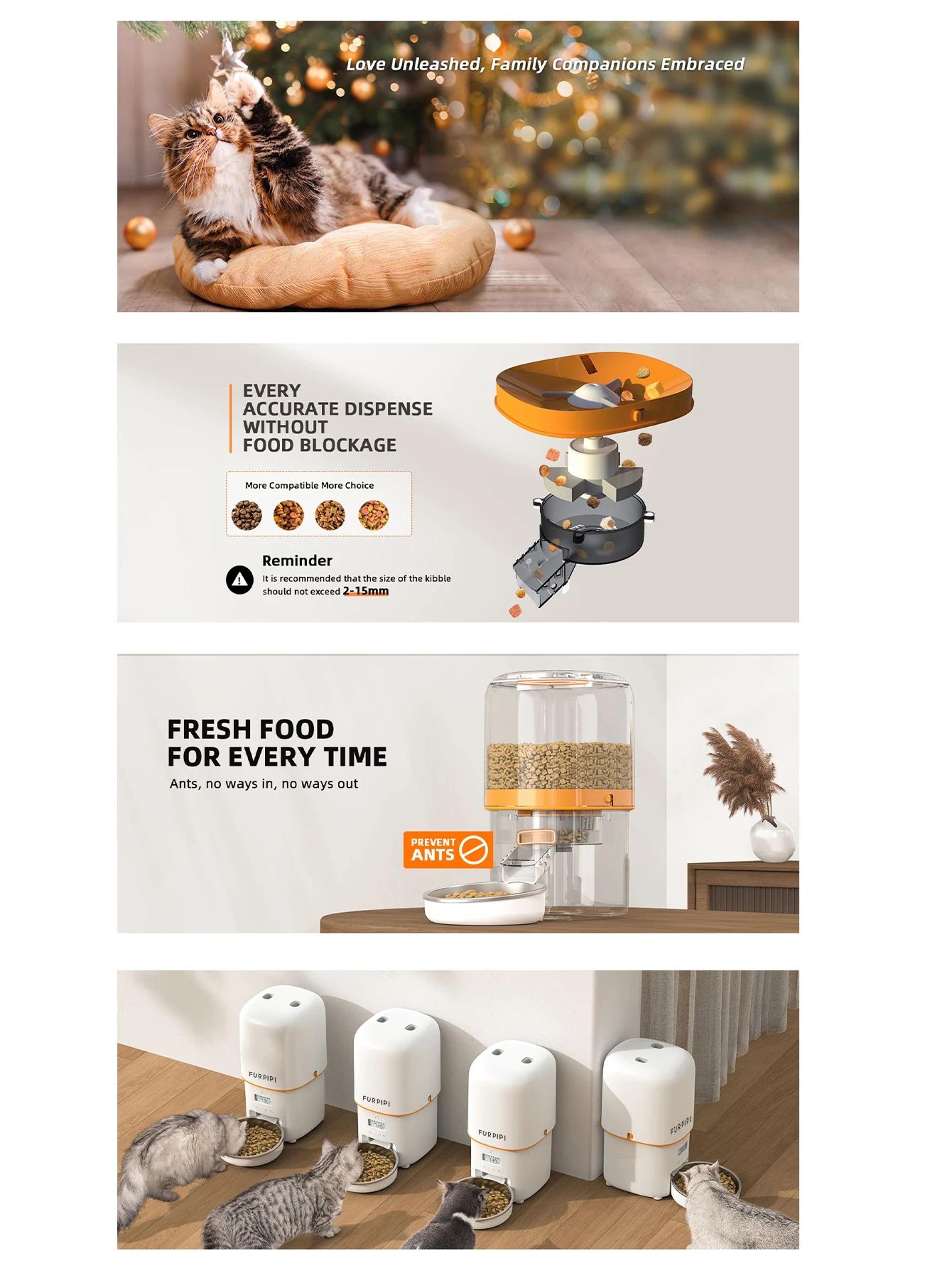 SmartServe HD Automatic Cat Feeder With Camera 2