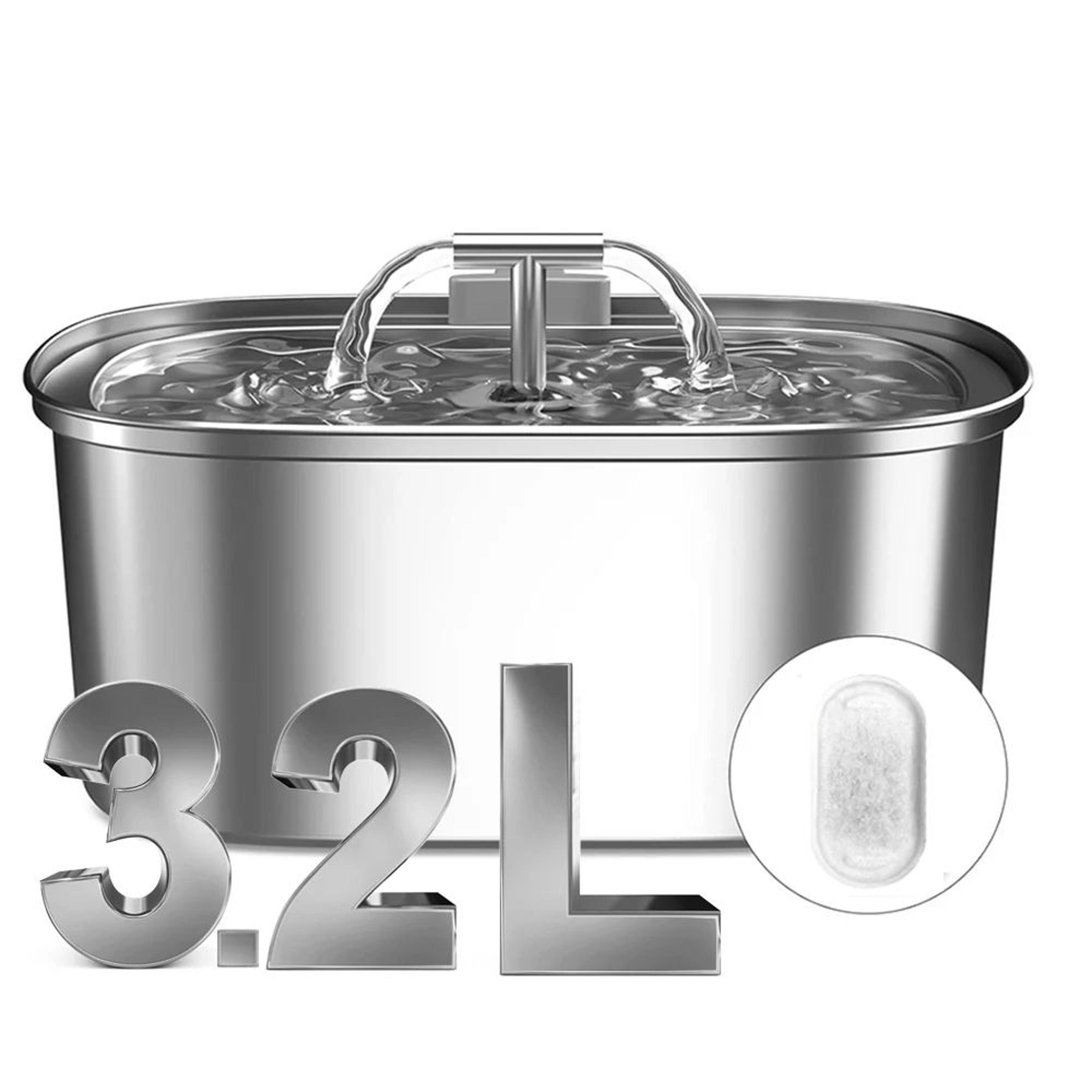 puresteel stainless steel pet water fountain