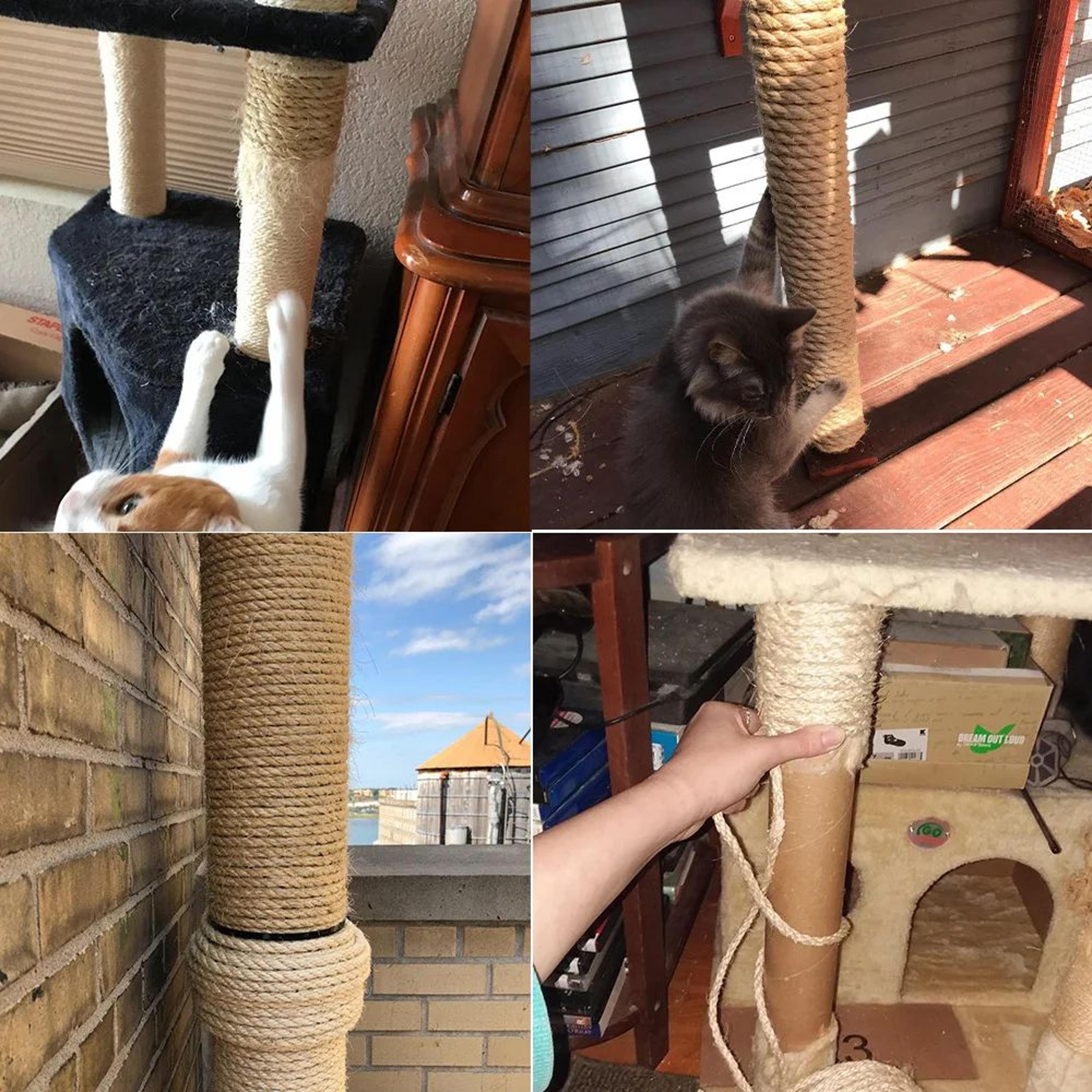 ScratchGuard Jute Rope Cat Scratcher Replacement Roll 2