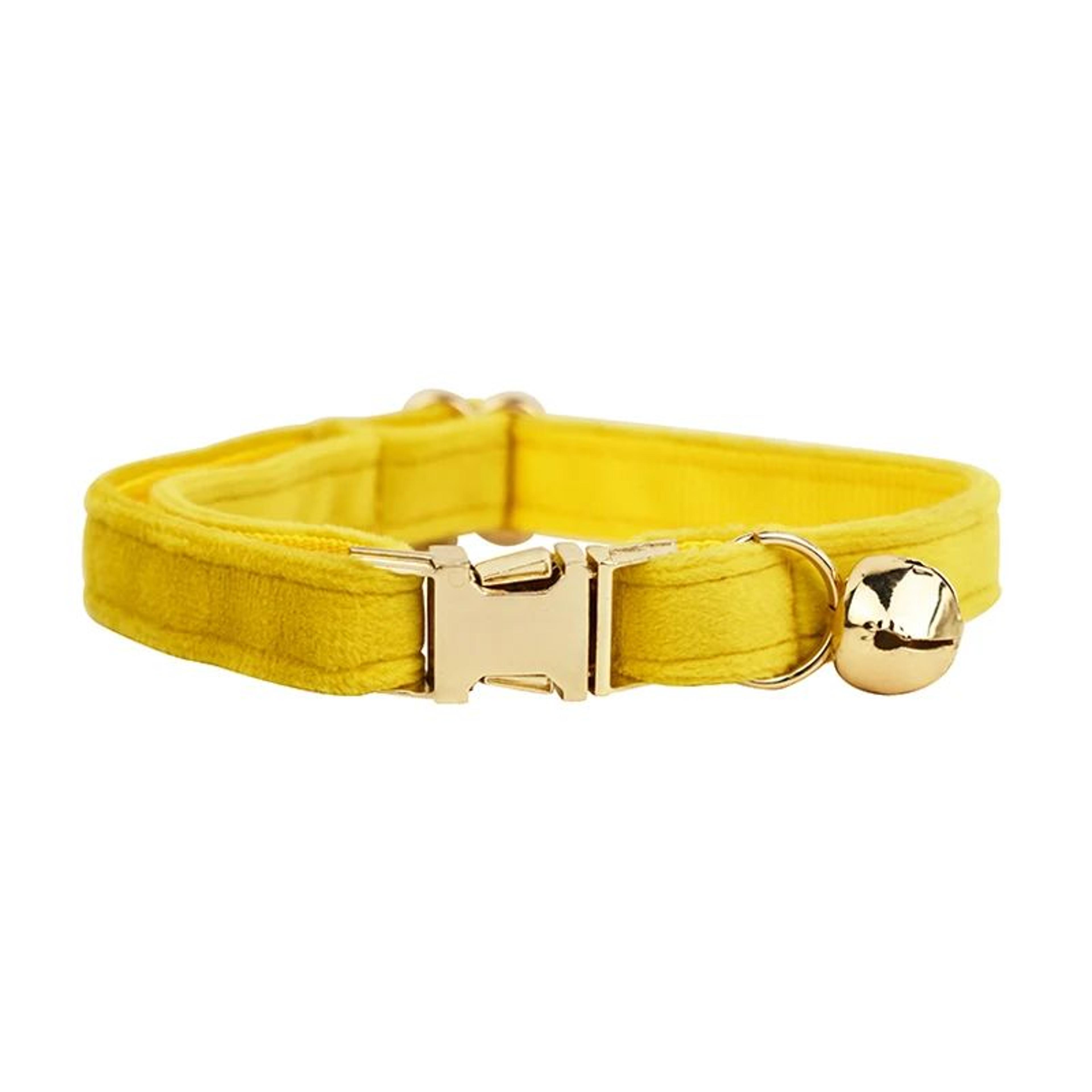 Personalized Velvet Cat Collar With Name Engraving And Bell 24