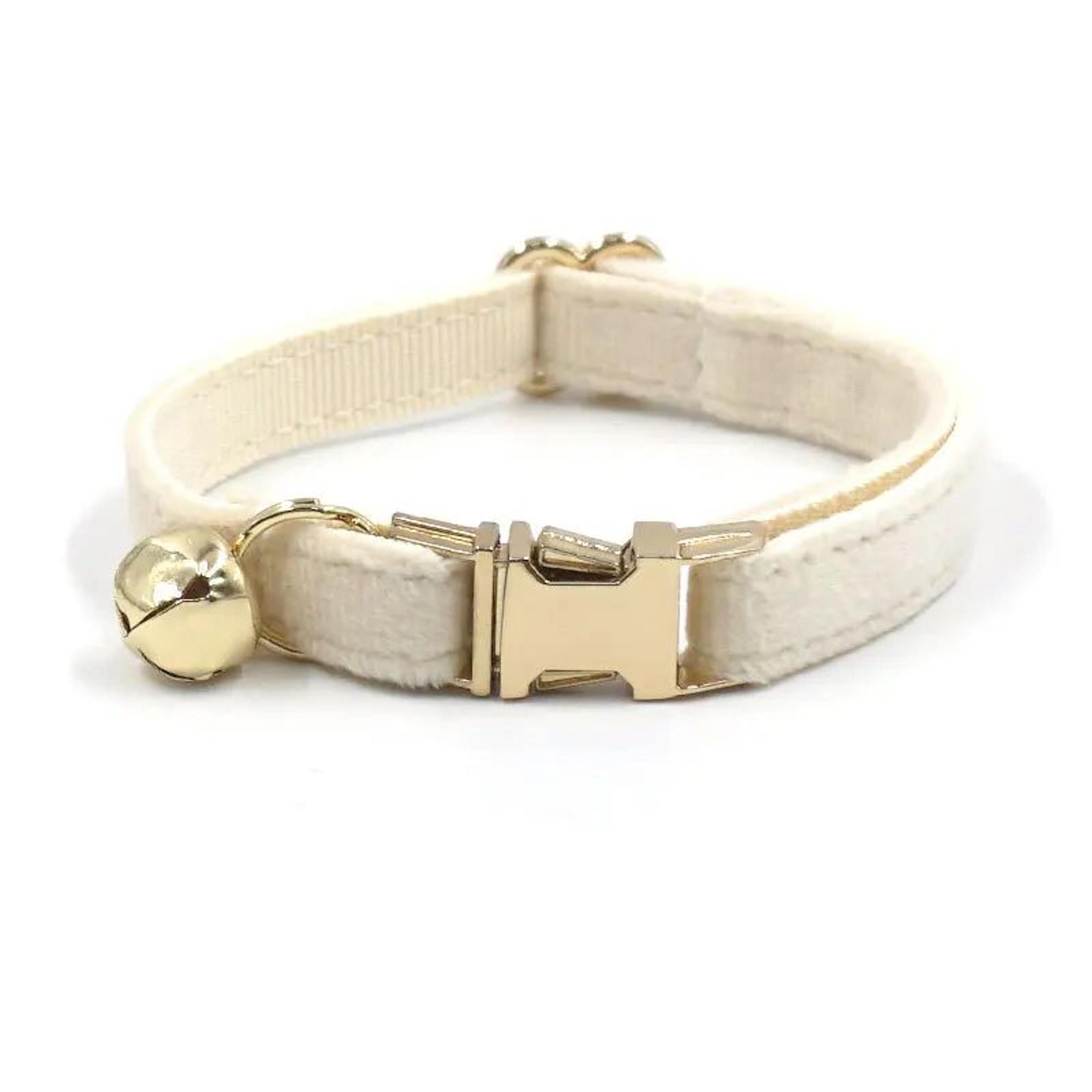 Personalized Velvet Cat Collar With Name Engraving And Bell 28