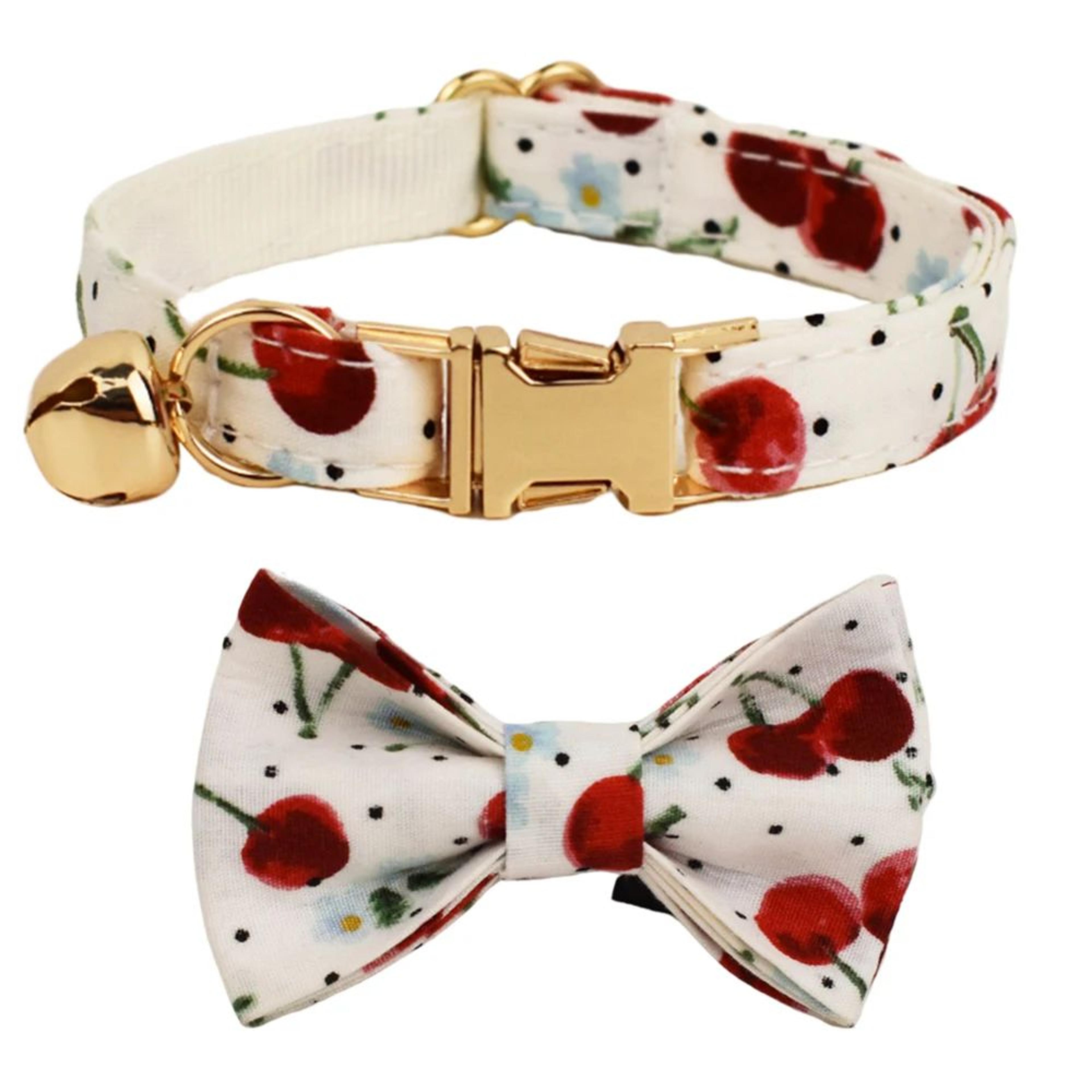 Personalized Bow Cat Collar With Safety Buckle And Name Tag 10