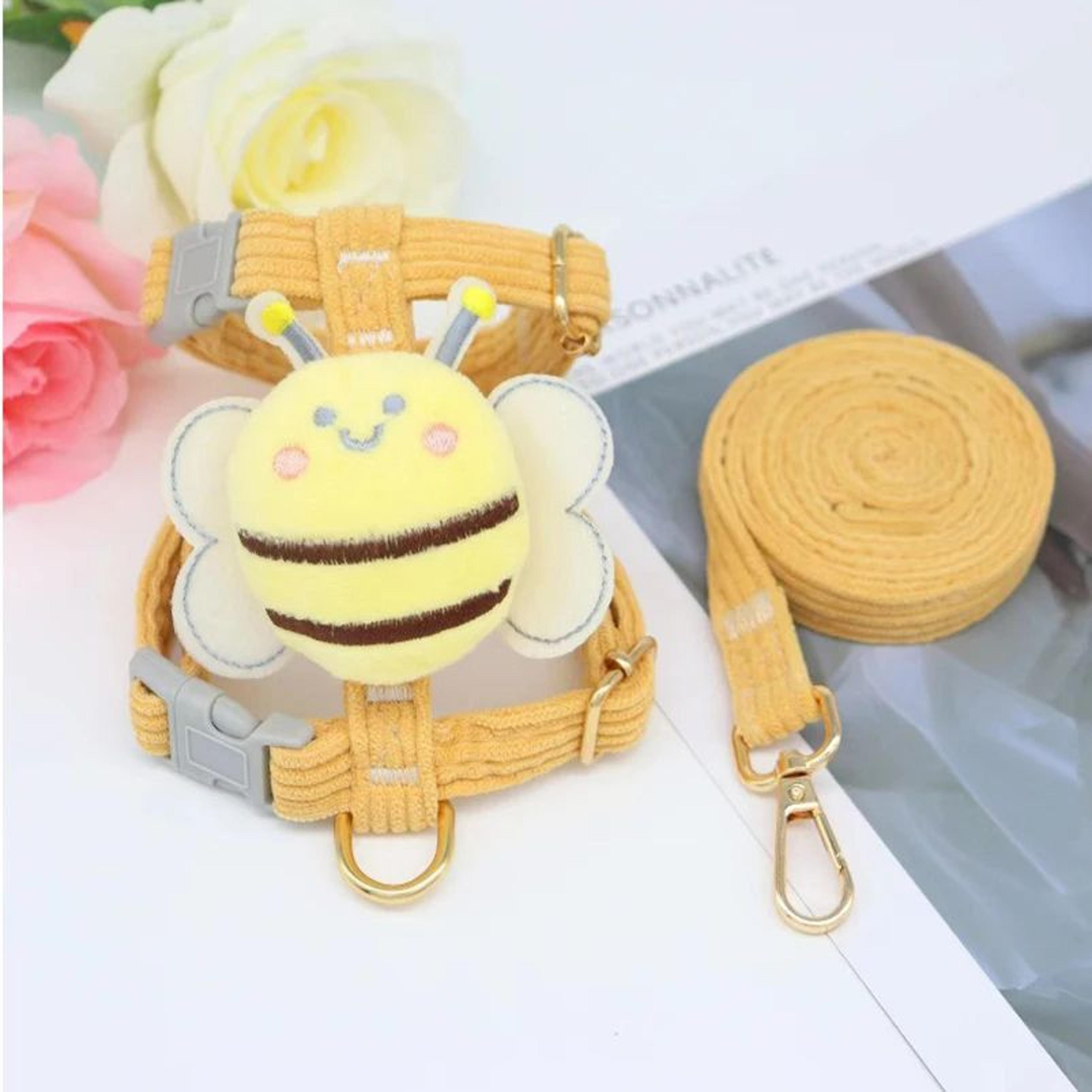 Cute Bee Cat Harness And Leash Set For Small Pets 7