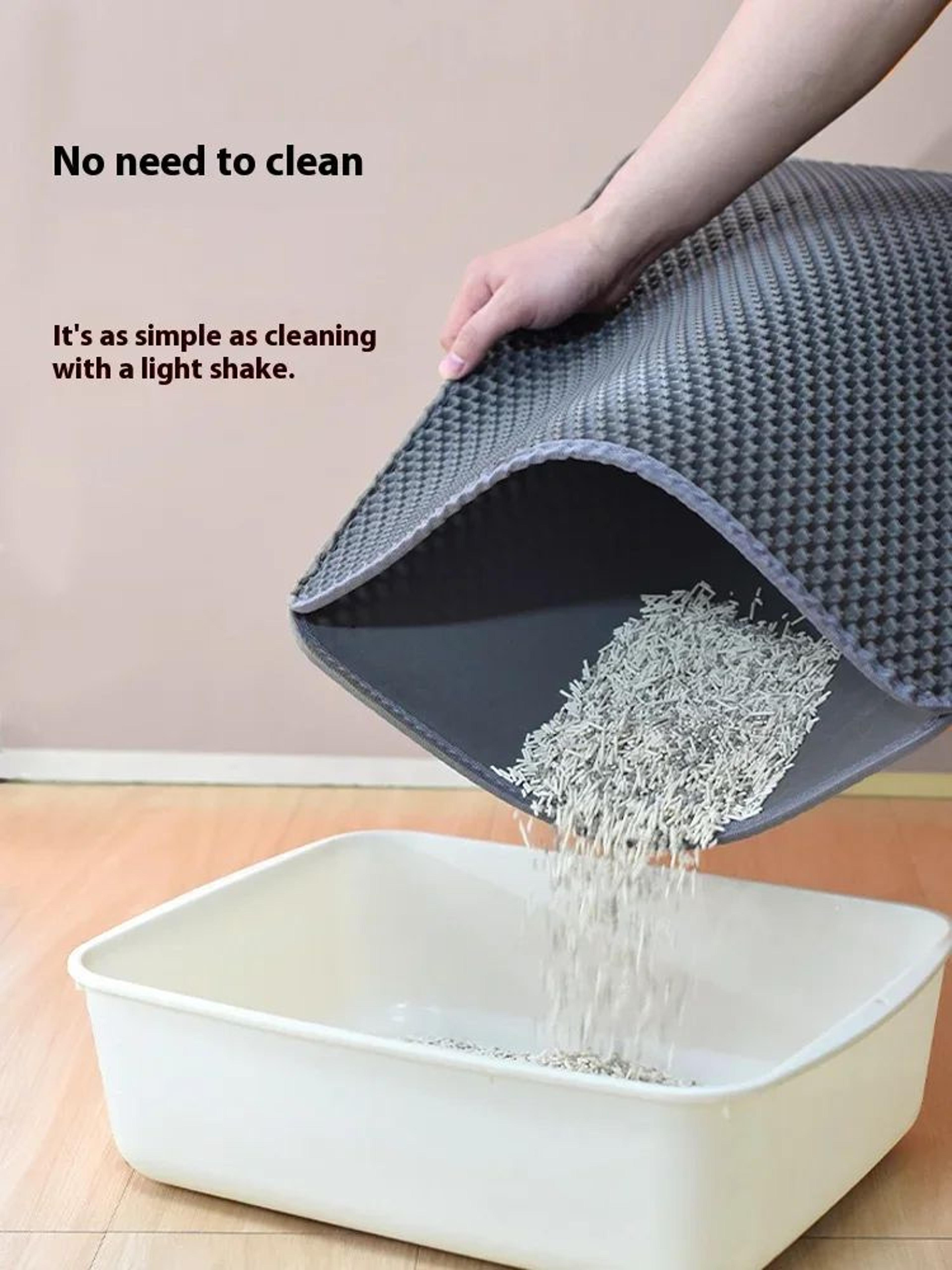 Large Waterproof Cat Litter Mat With Double Layer Protection 2