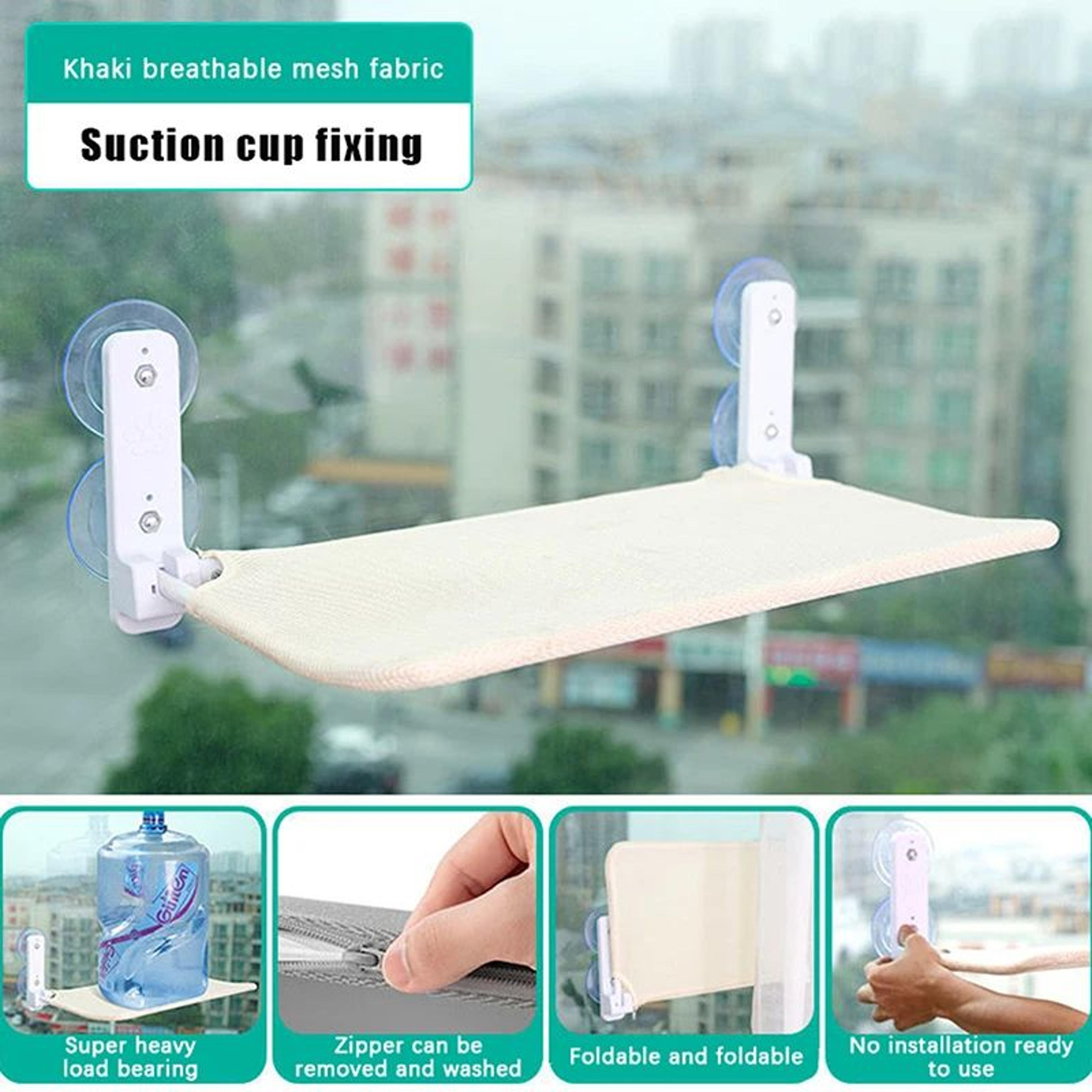 Foldable Window Cat Hammock Bed With Suction Cups 7