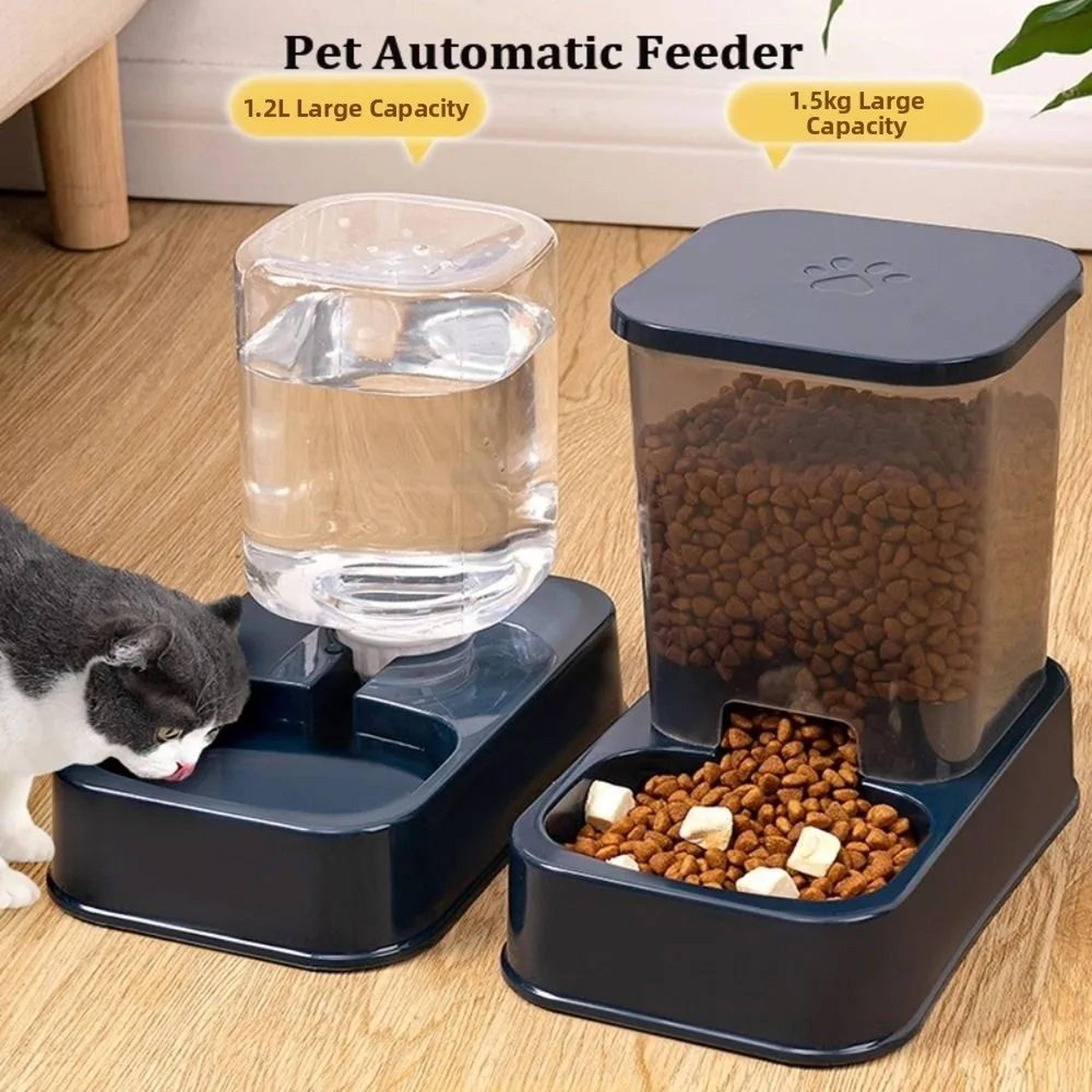 FreshFlow Automatic Pet Feeder And Water Dispenser Set 3