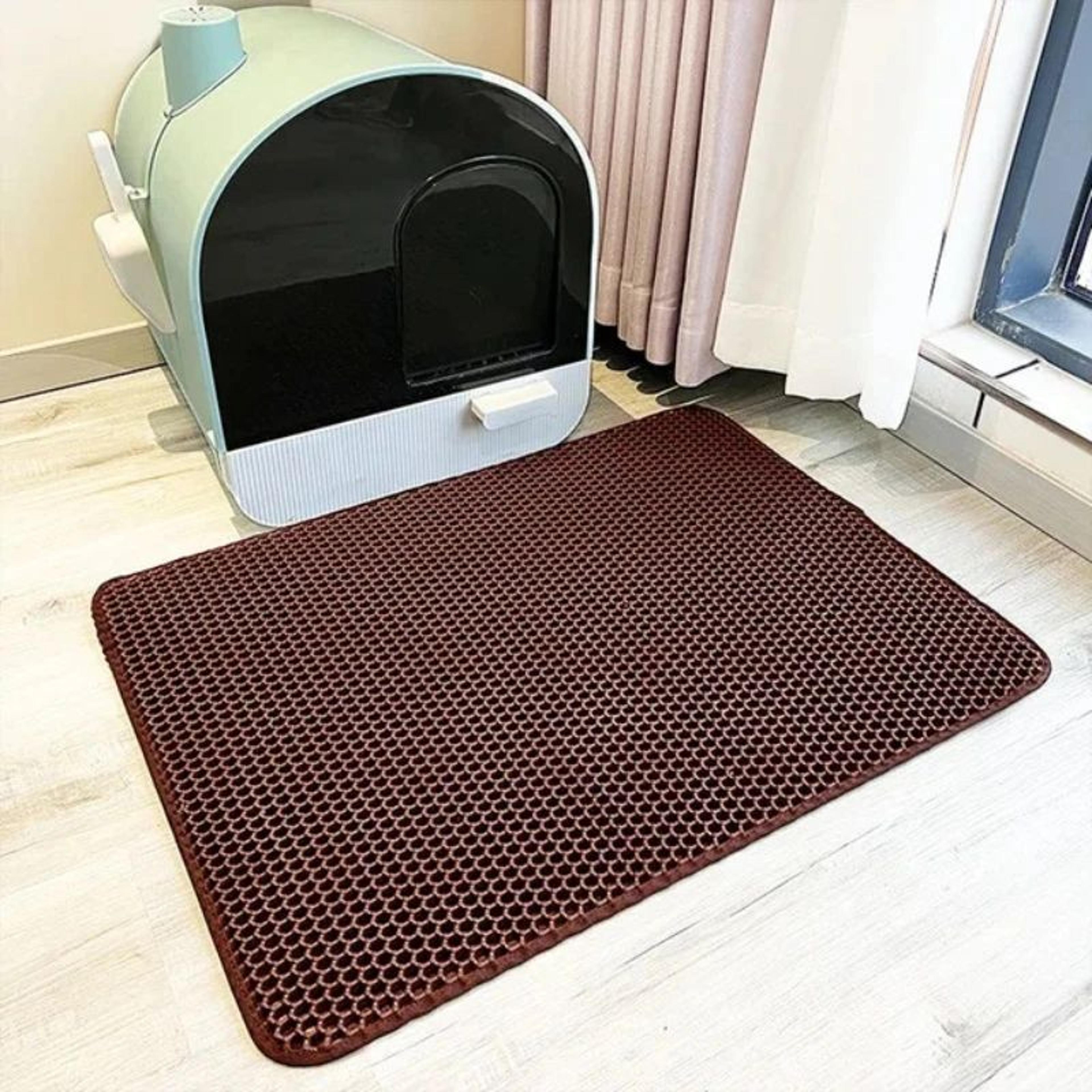 DryShield Double Layer Cat Litter Trapping Mat Waterproof Floor Protector 9