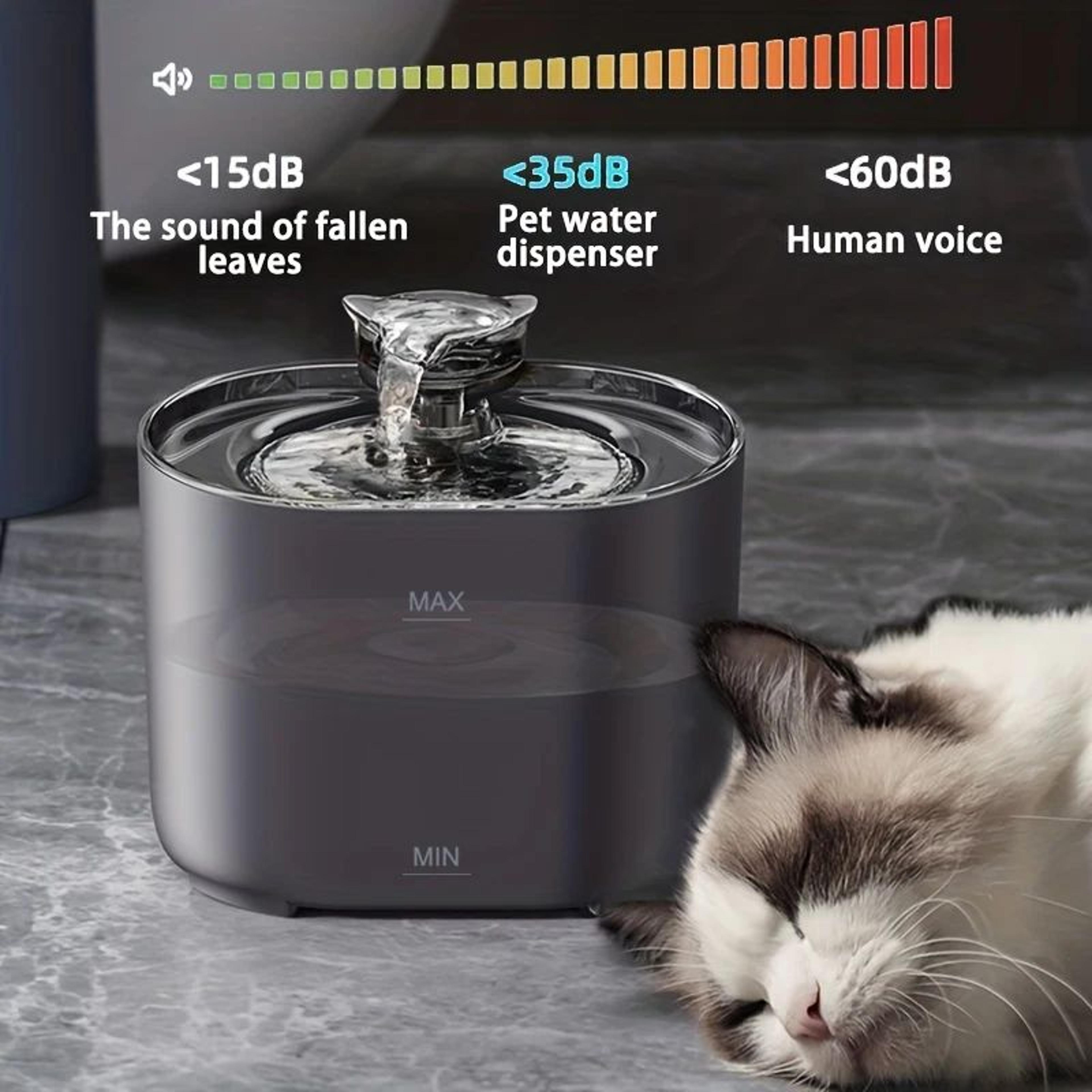 intelligent pet water fountain with ultra quiet pump and filter system