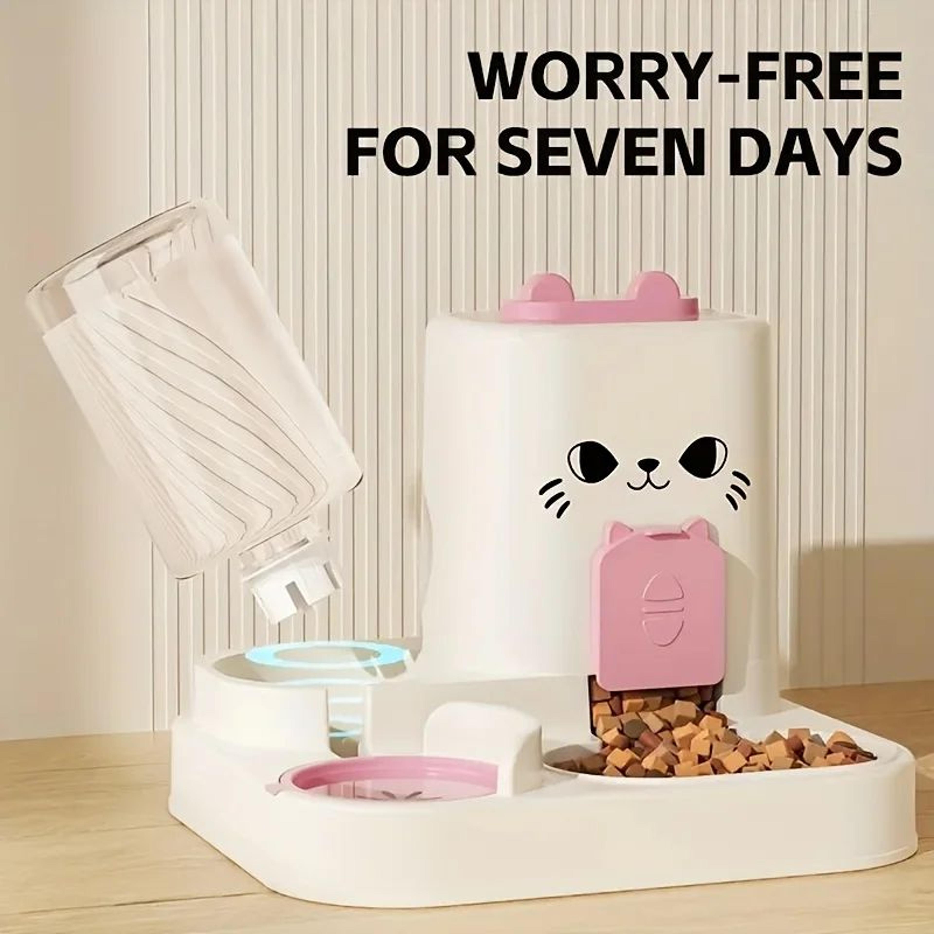 Large Capacity Pet Feeder And Automatic Water Dispenser Set 2