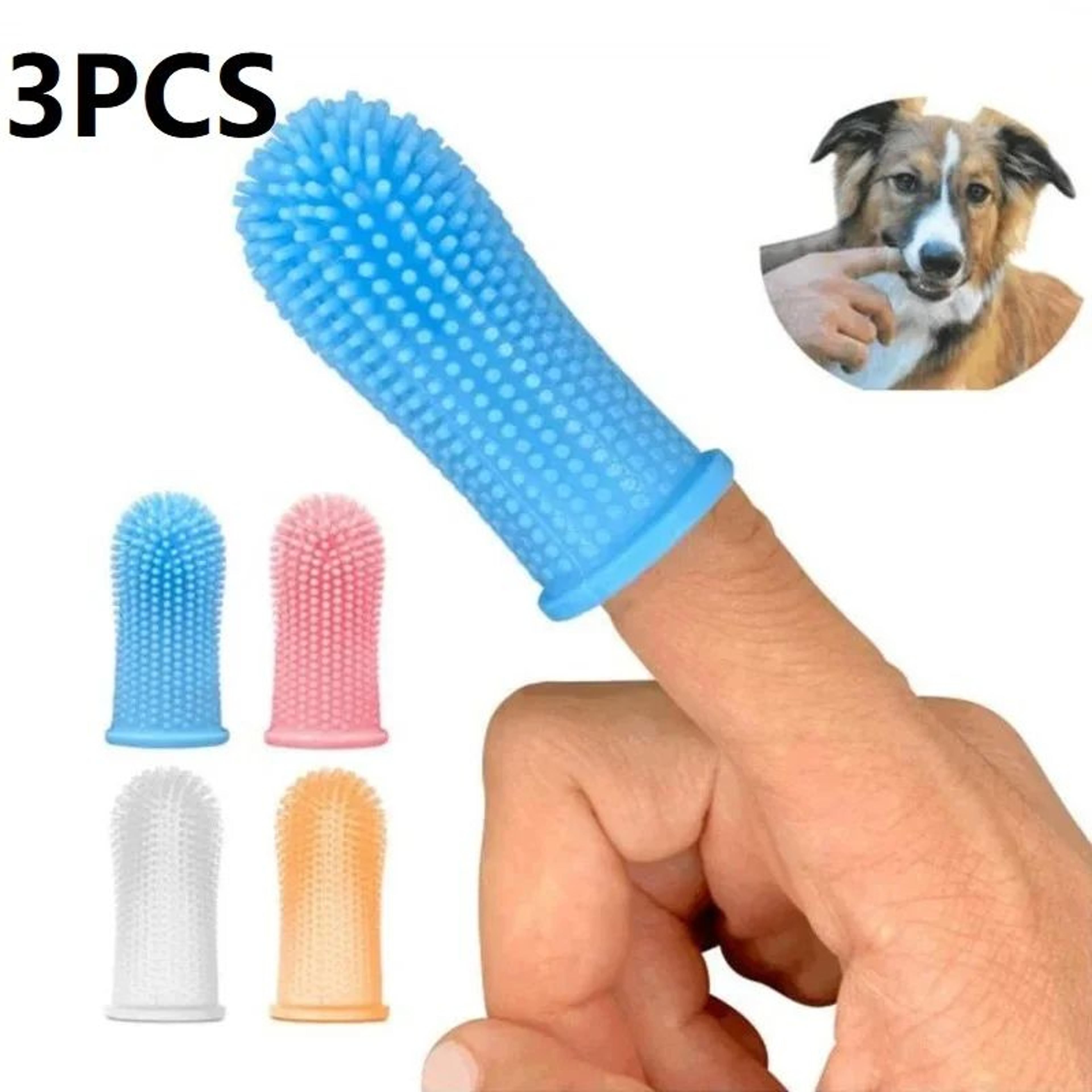 pet finger toothbrush set for easy dog and cat dental care