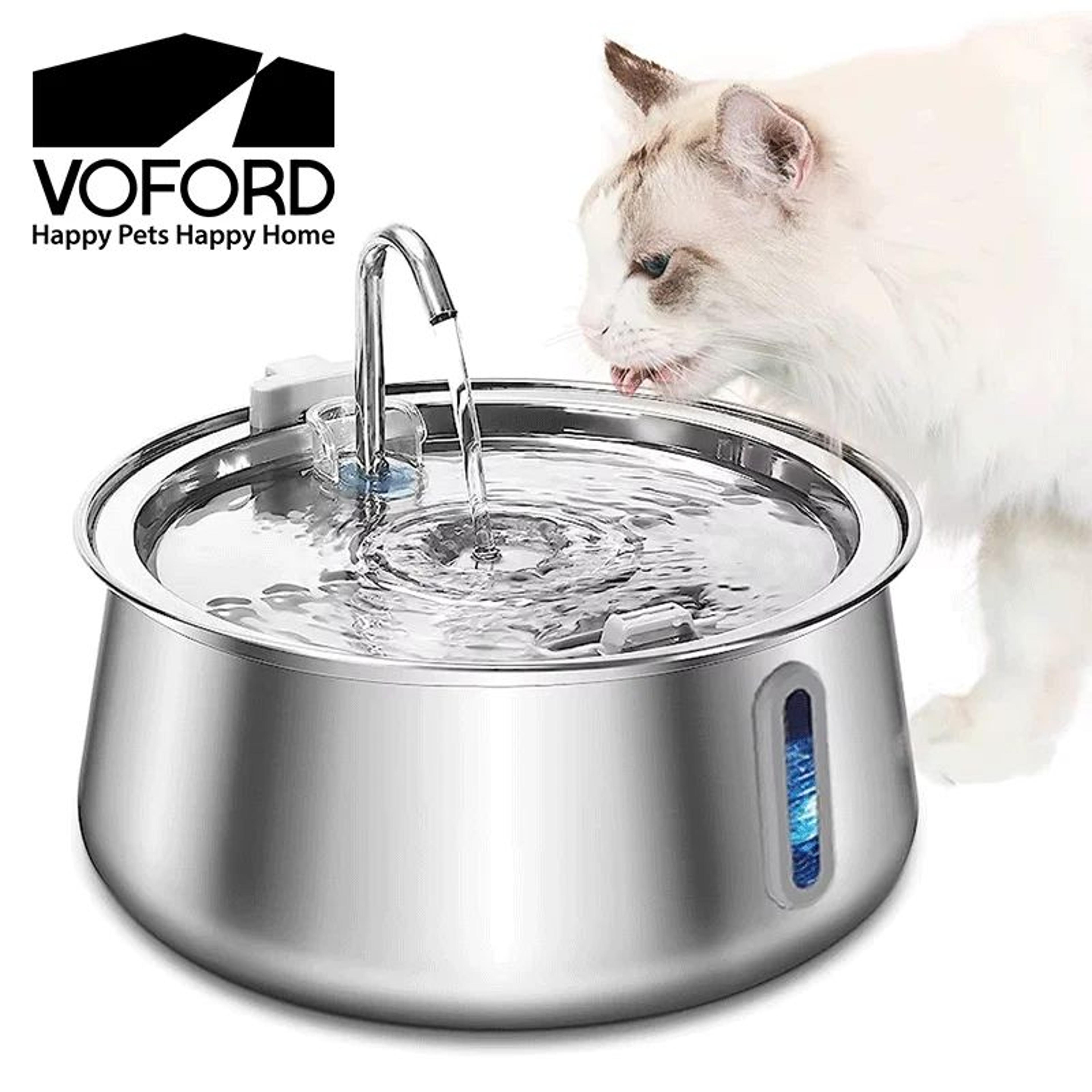 aquaflow stainless steel pet water fountain 4l automatic water dispenser
