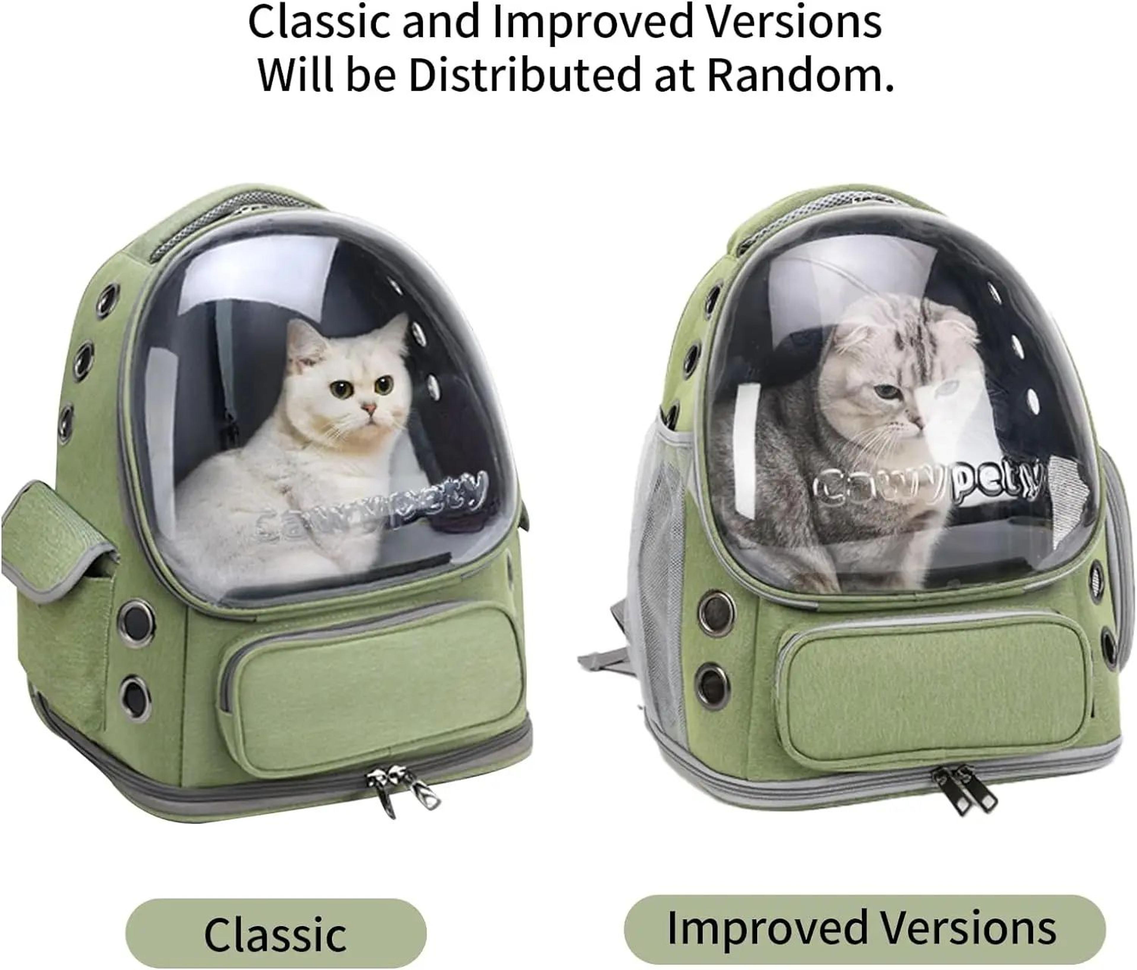 ClearView Foldable Pet Carrier Backpack For Cats And Small Dogs 1