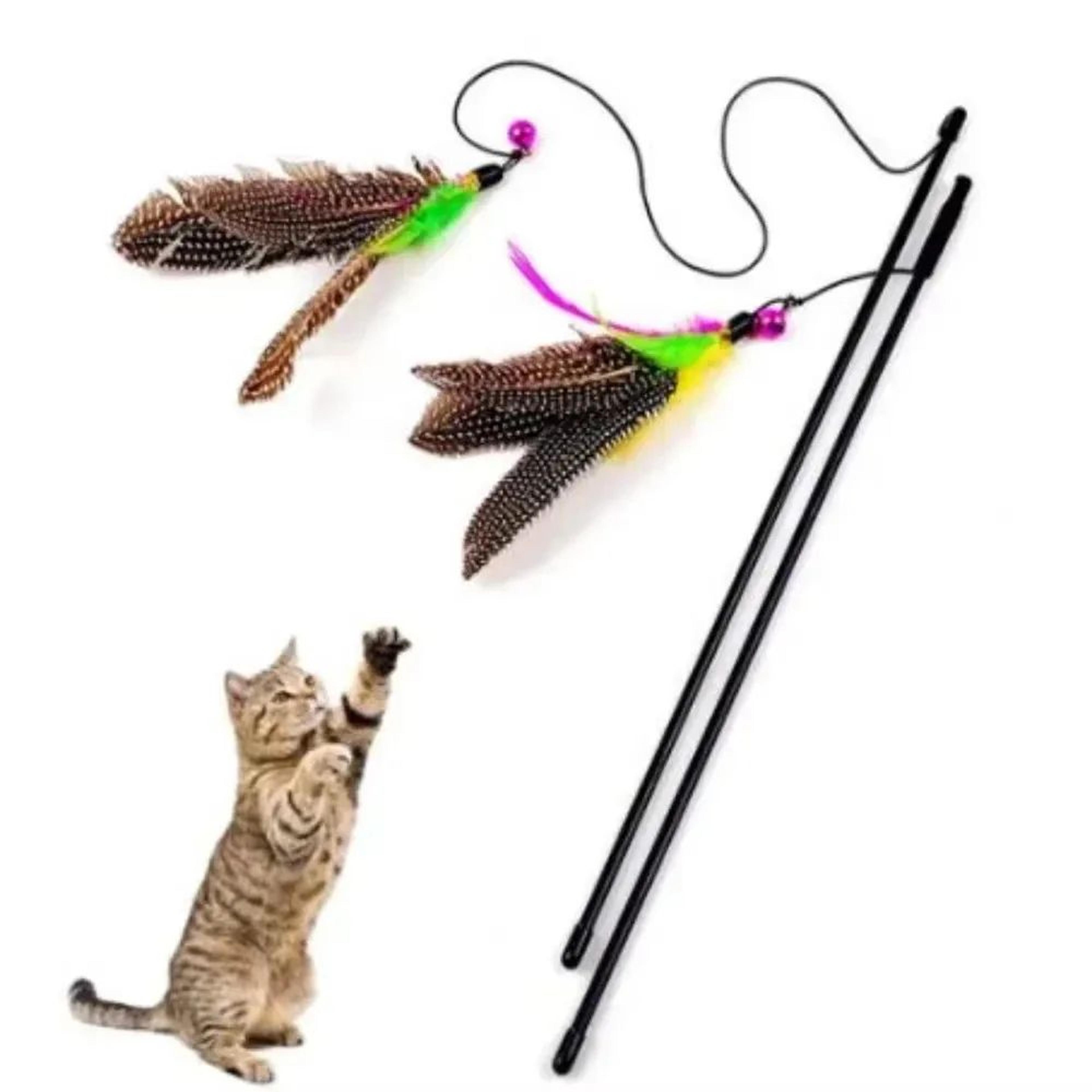 FeatherChase Interactive Cat Teaser Wand With Bell And Feather 3