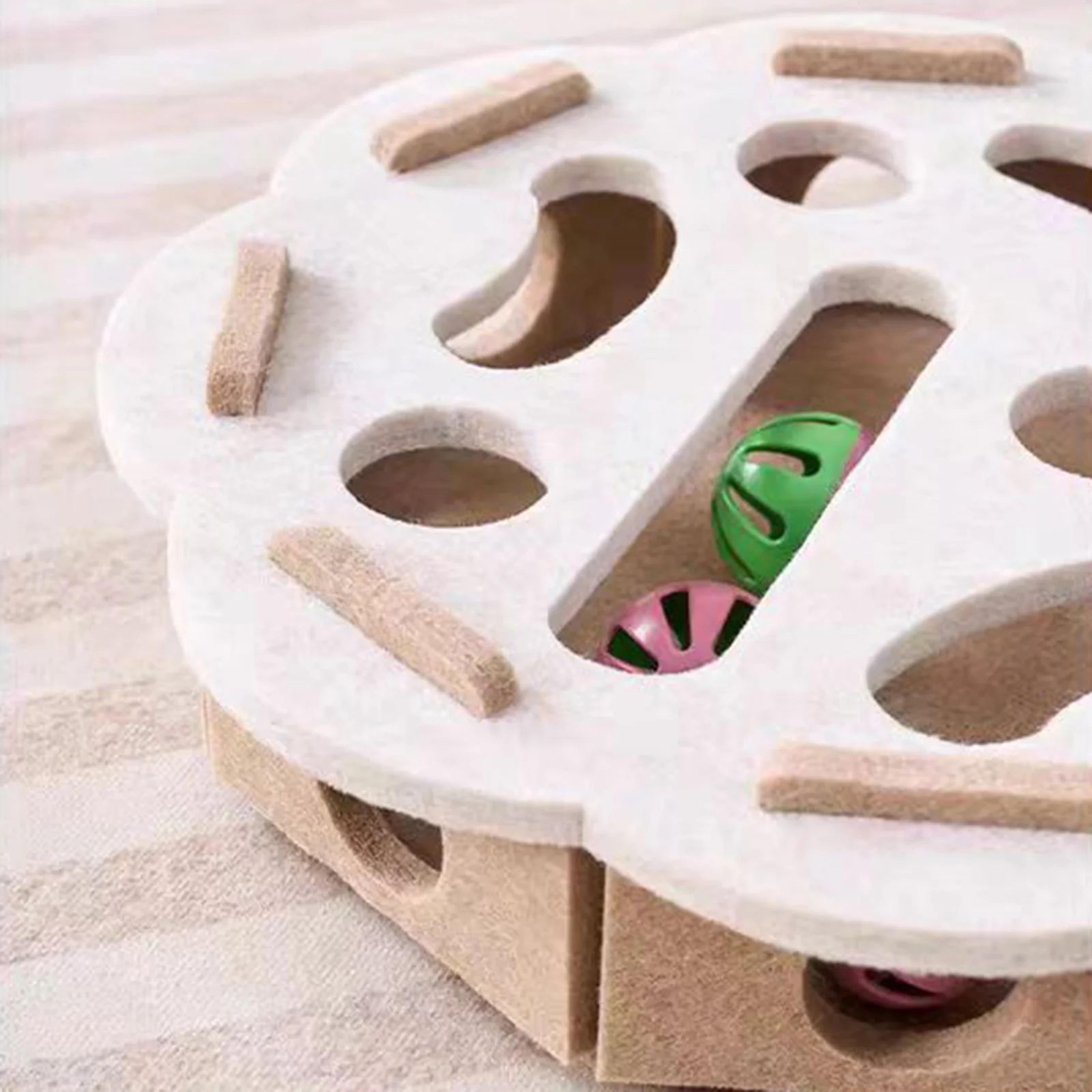 BrainPaws Felt Puzzle Box Interactive Cat Exercise Toy 3