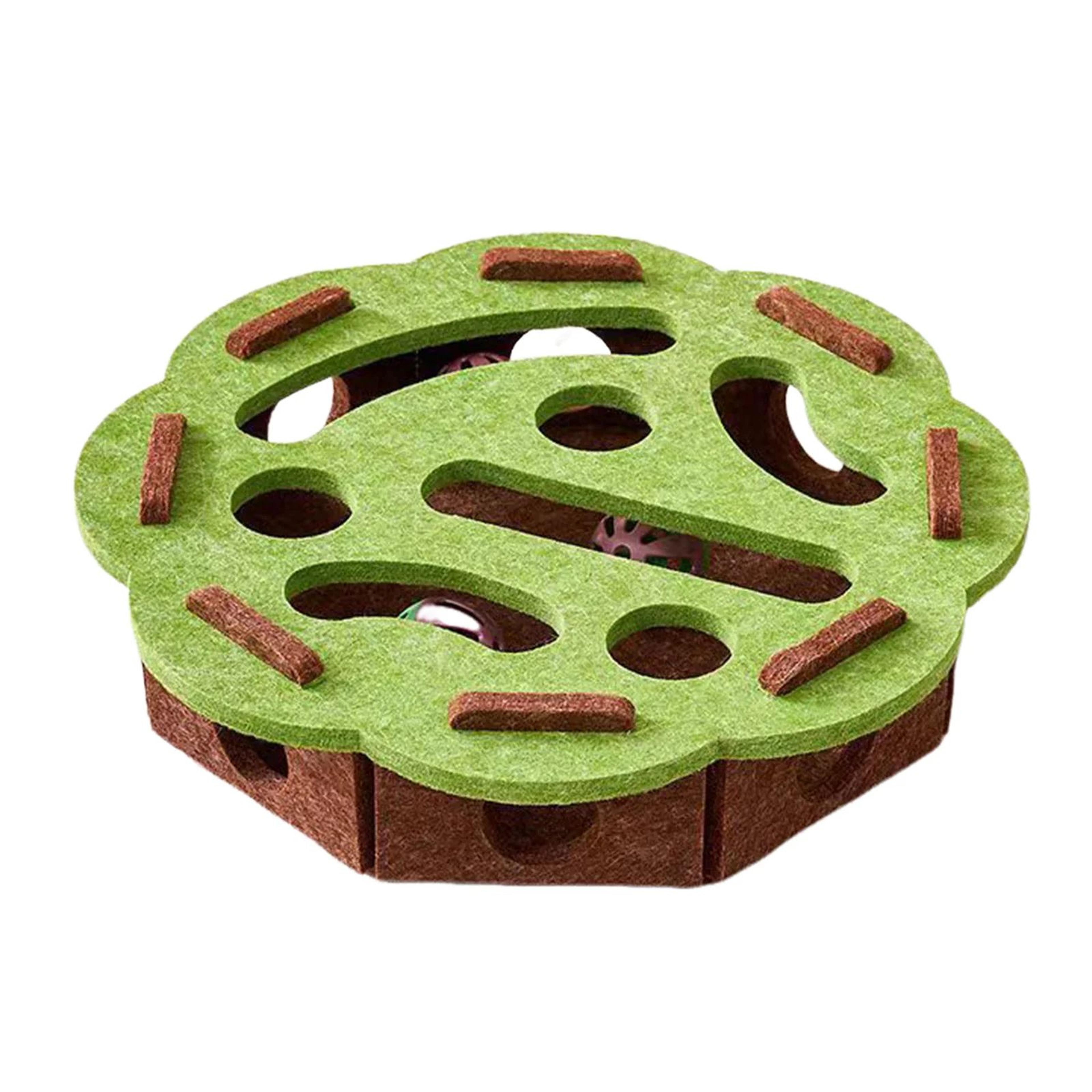 BrainPaws Felt Puzzle Box Interactive Cat Exercise Toy 4