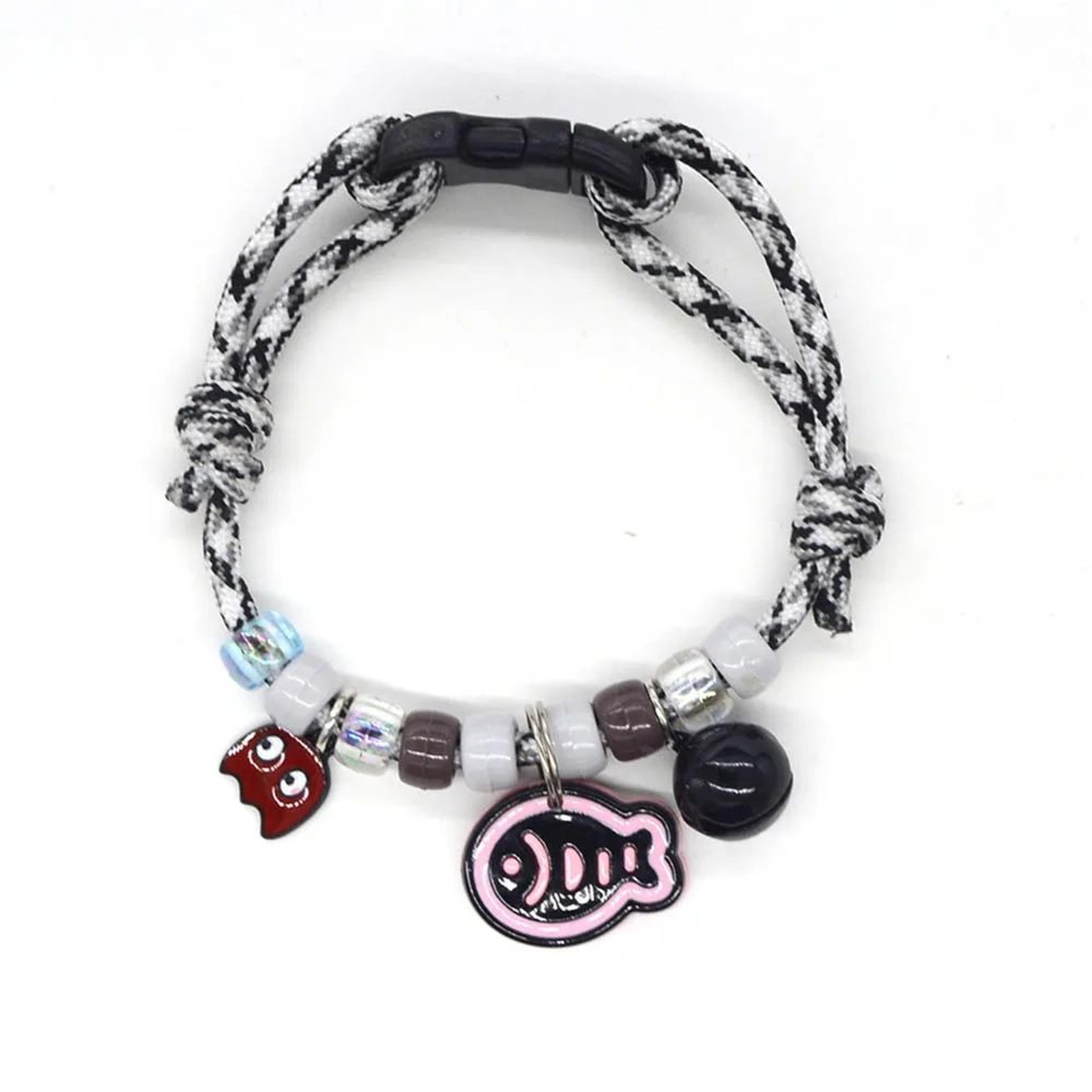 ColorCharm Braided Pet Collar With Bell Adjustable Cat And Puppy Necklace 11