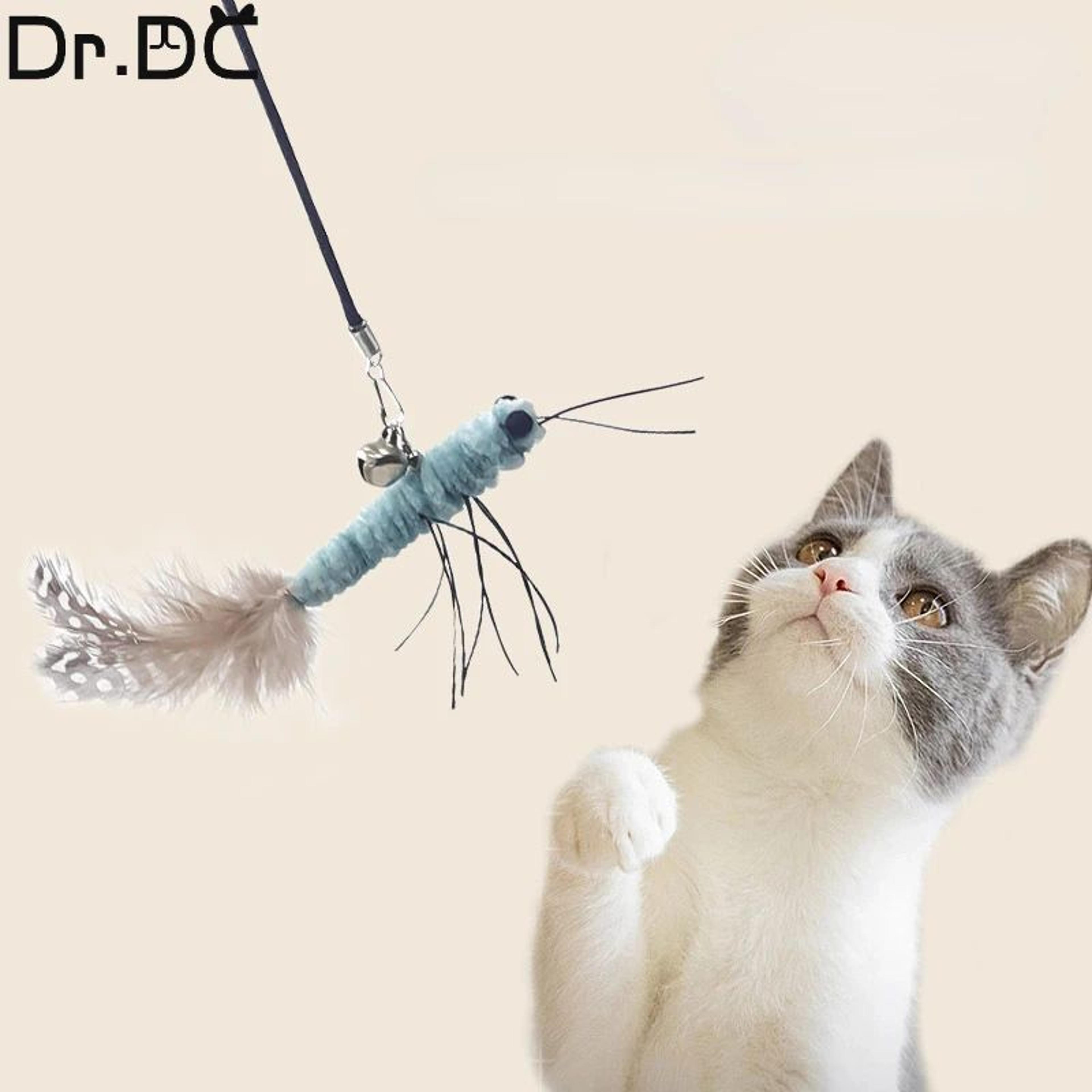 Dragonfly Feather Cat Wand Replacement Toy Head 3