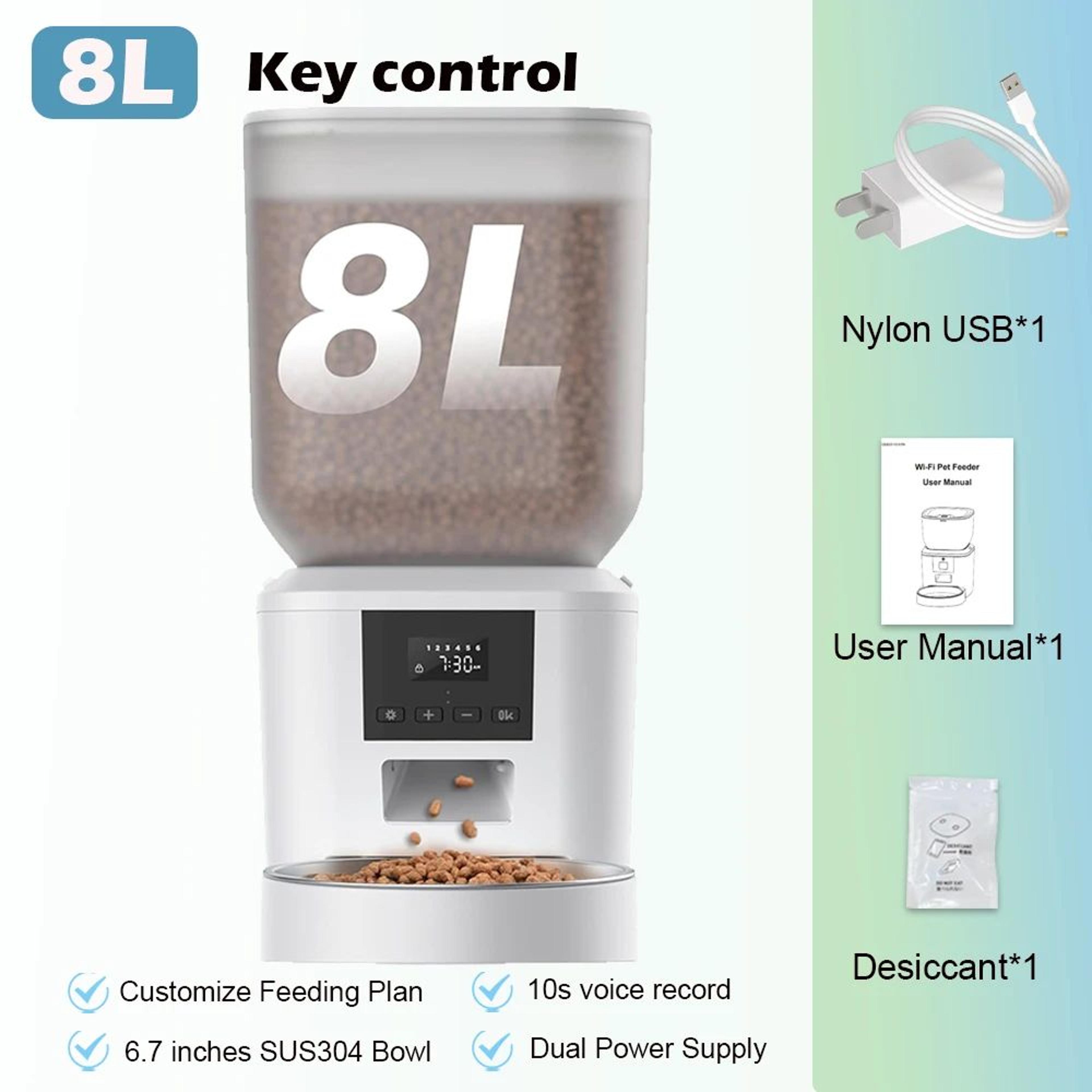 Furpipi Smart Automatic Pet Feeder With 1080P Camera 10