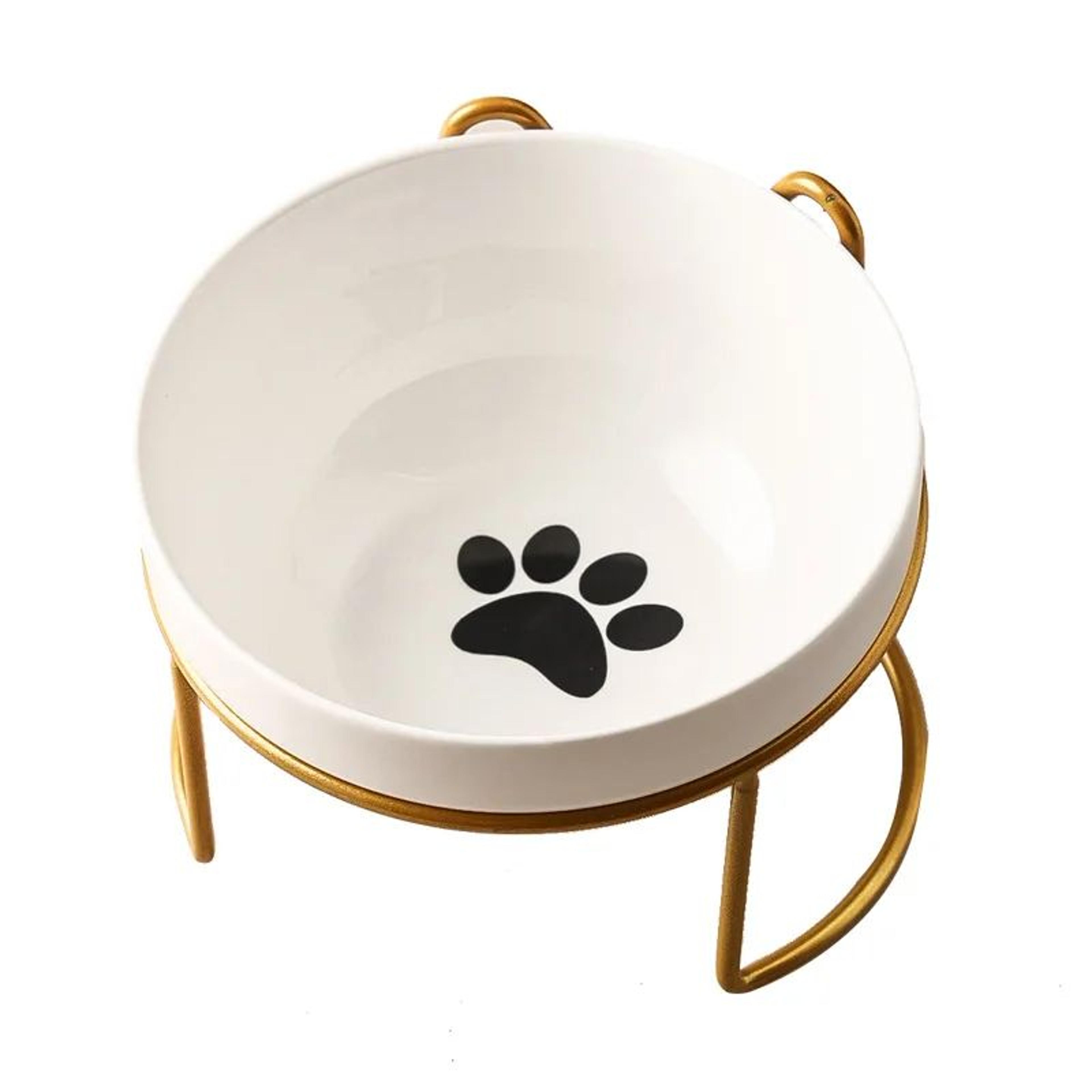 Elevated Ceramic Double Pet Bowl 10