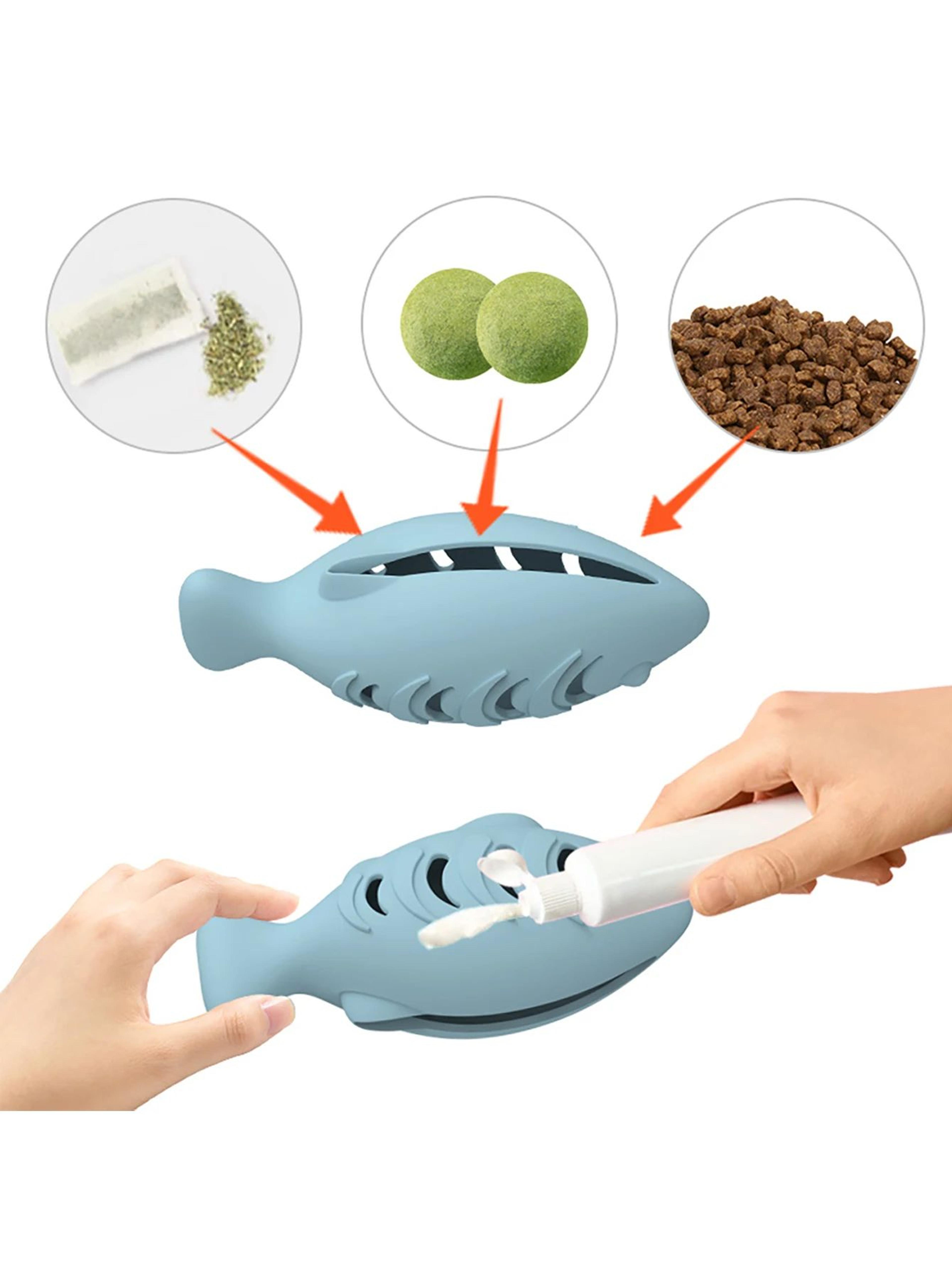 Interactive Fish Cat Treat Puzzle Toy 2