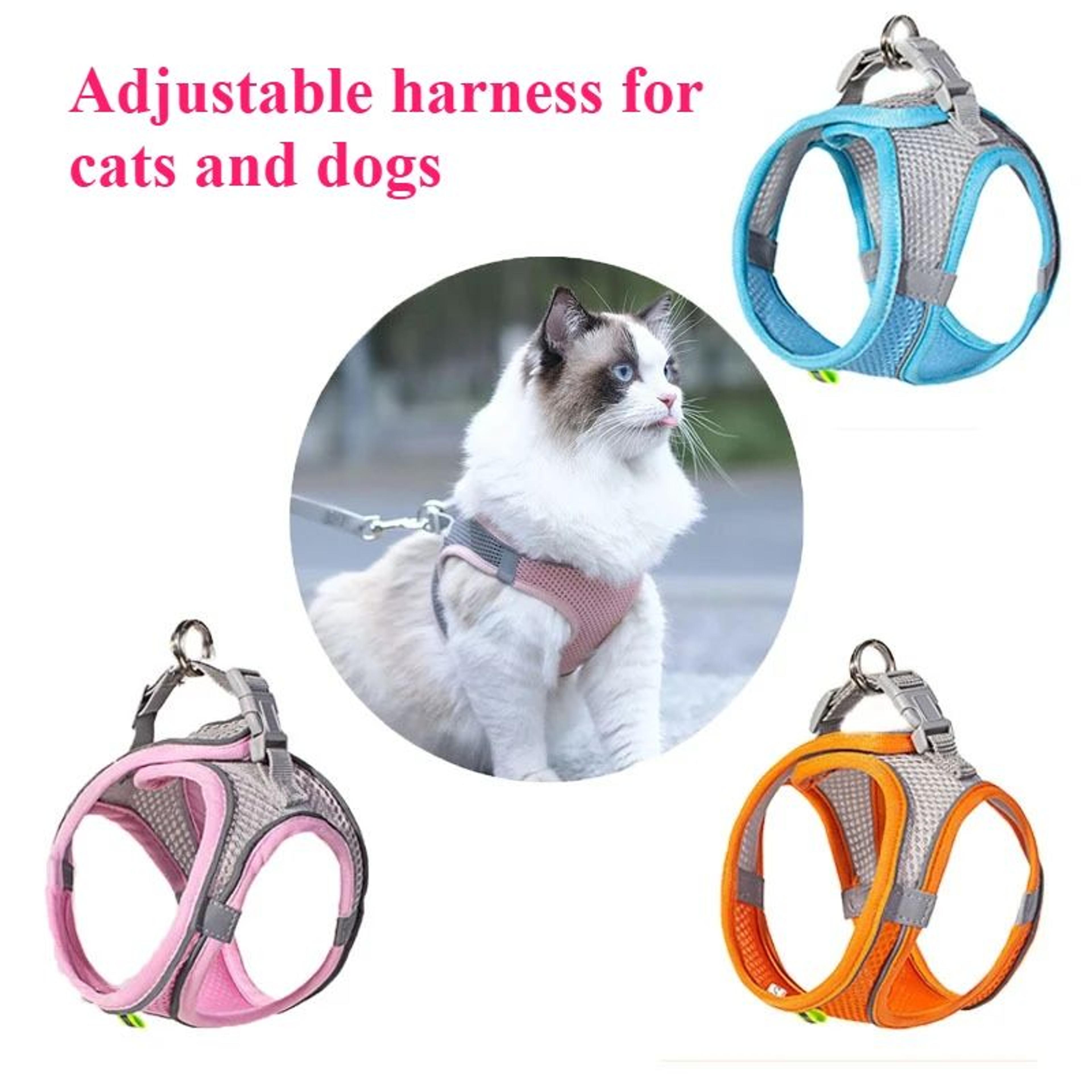 Reflective Pet Harness  Leash Set For Cats And Small Dogs 0
