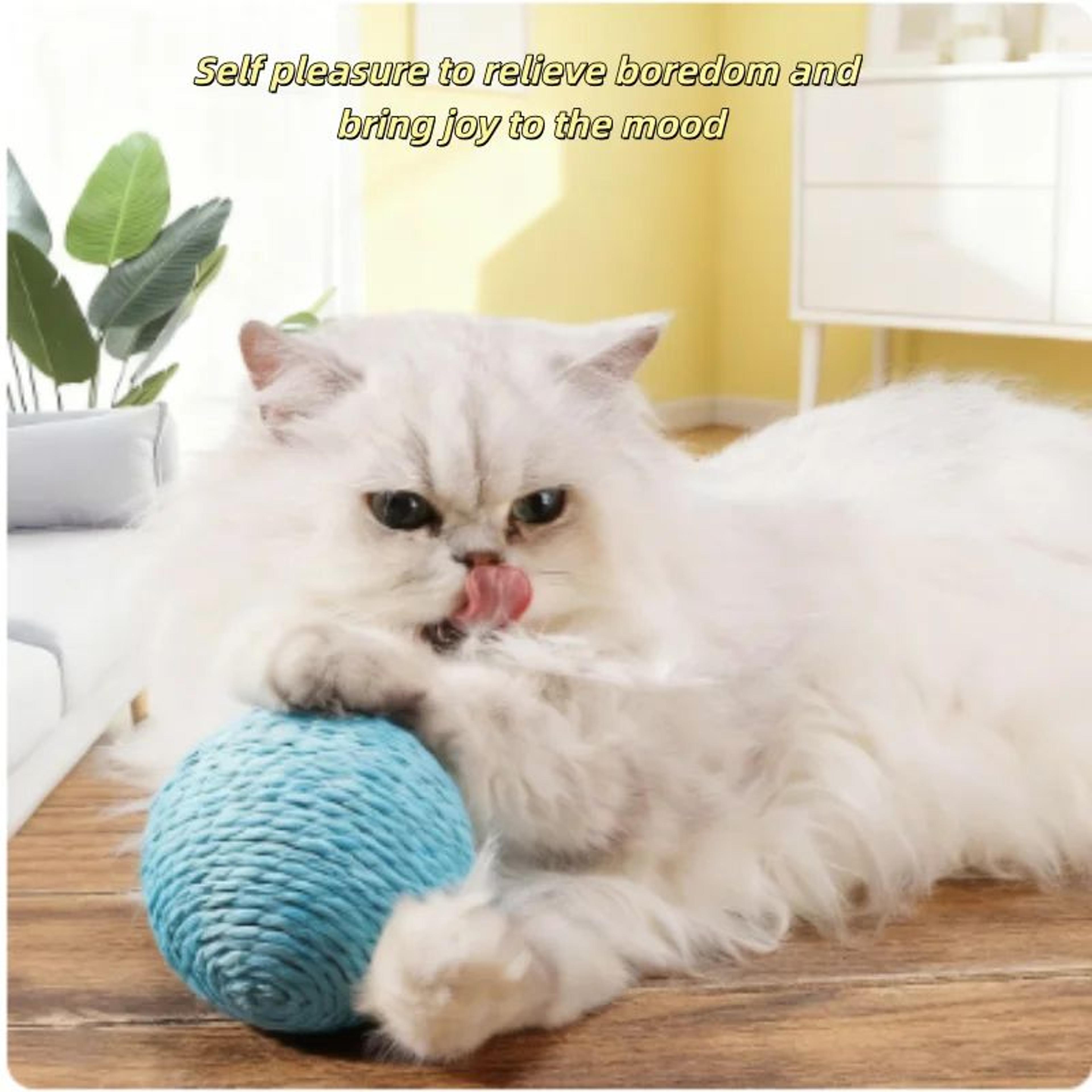 SisalRoll Interactive Cat Scratching Ball Teething Toy 1