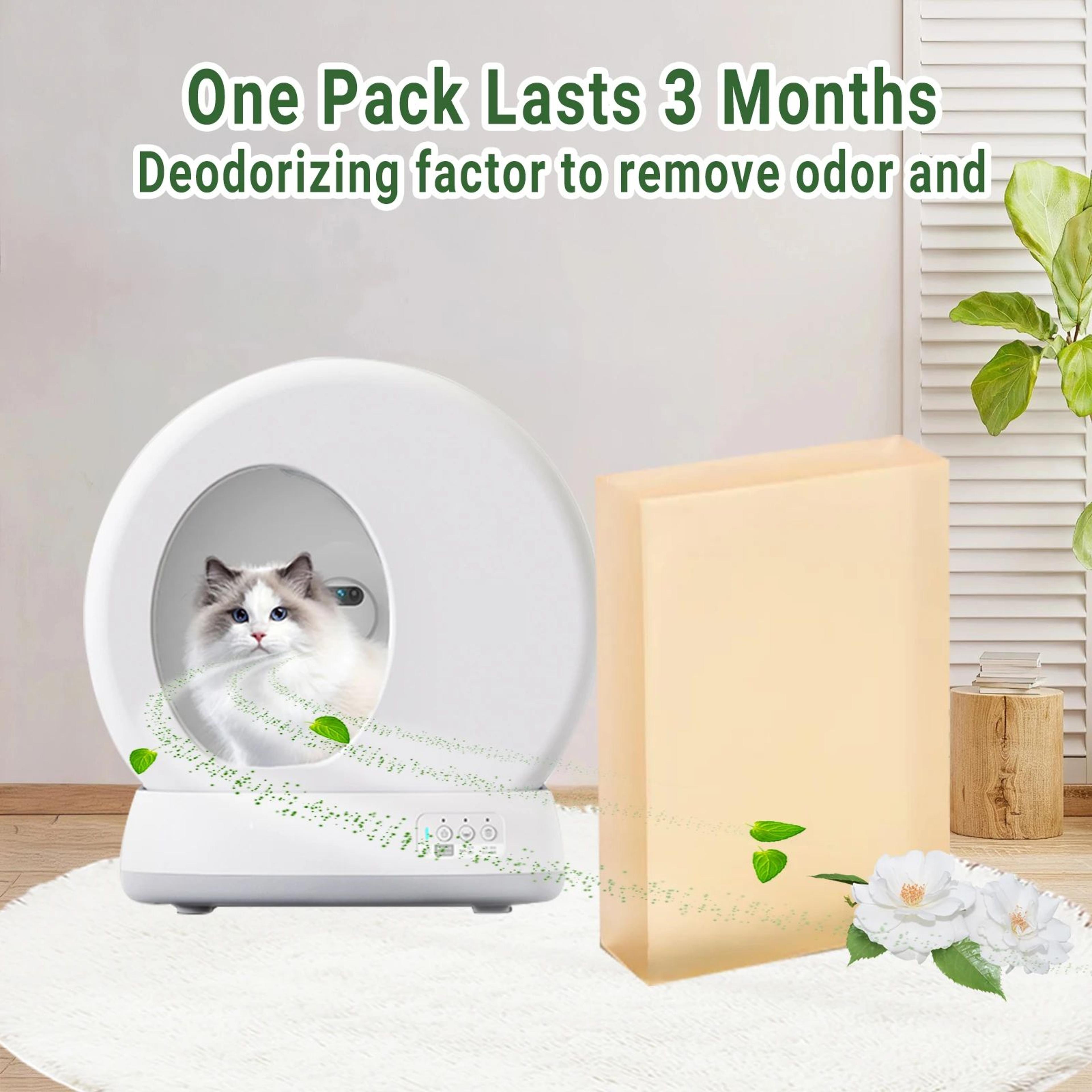 Cat Litter Deodorizer Replacement For Self Cleaning Litter Boxes Odor Control Refills 3